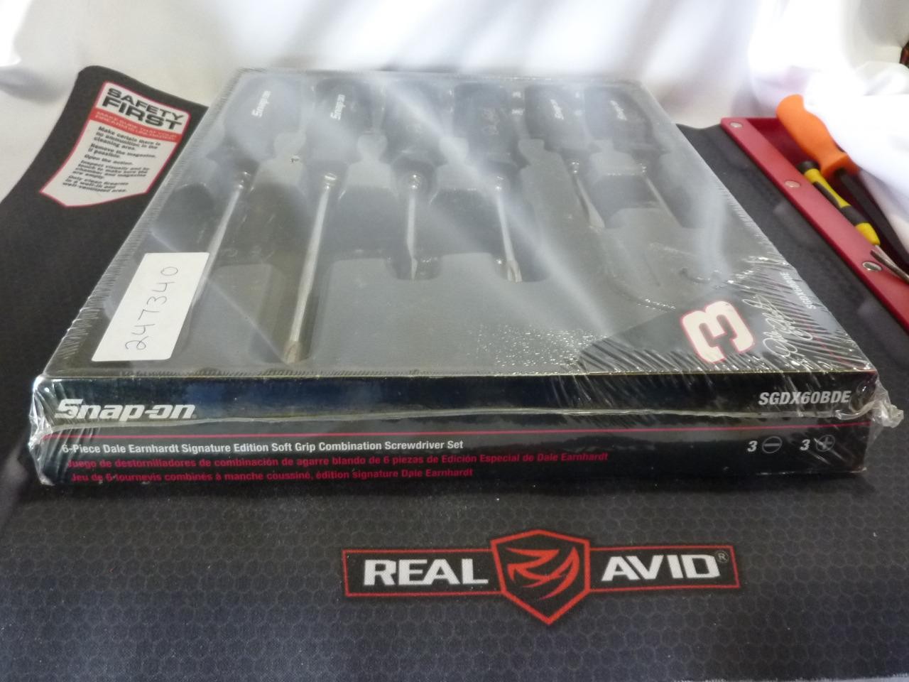 SNAP-ON 6-PIECE DALE EARNHARDT SIGNATURE EDITION SCREWDRIVER SET P/N: SGDX60BDE