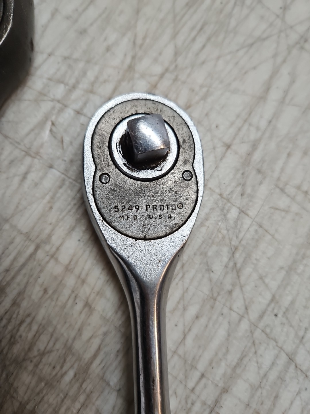 2 Vintage Proto Reversible Ratchet 3/8″ 5249 & 1/2″ 5449BL Wrench Set