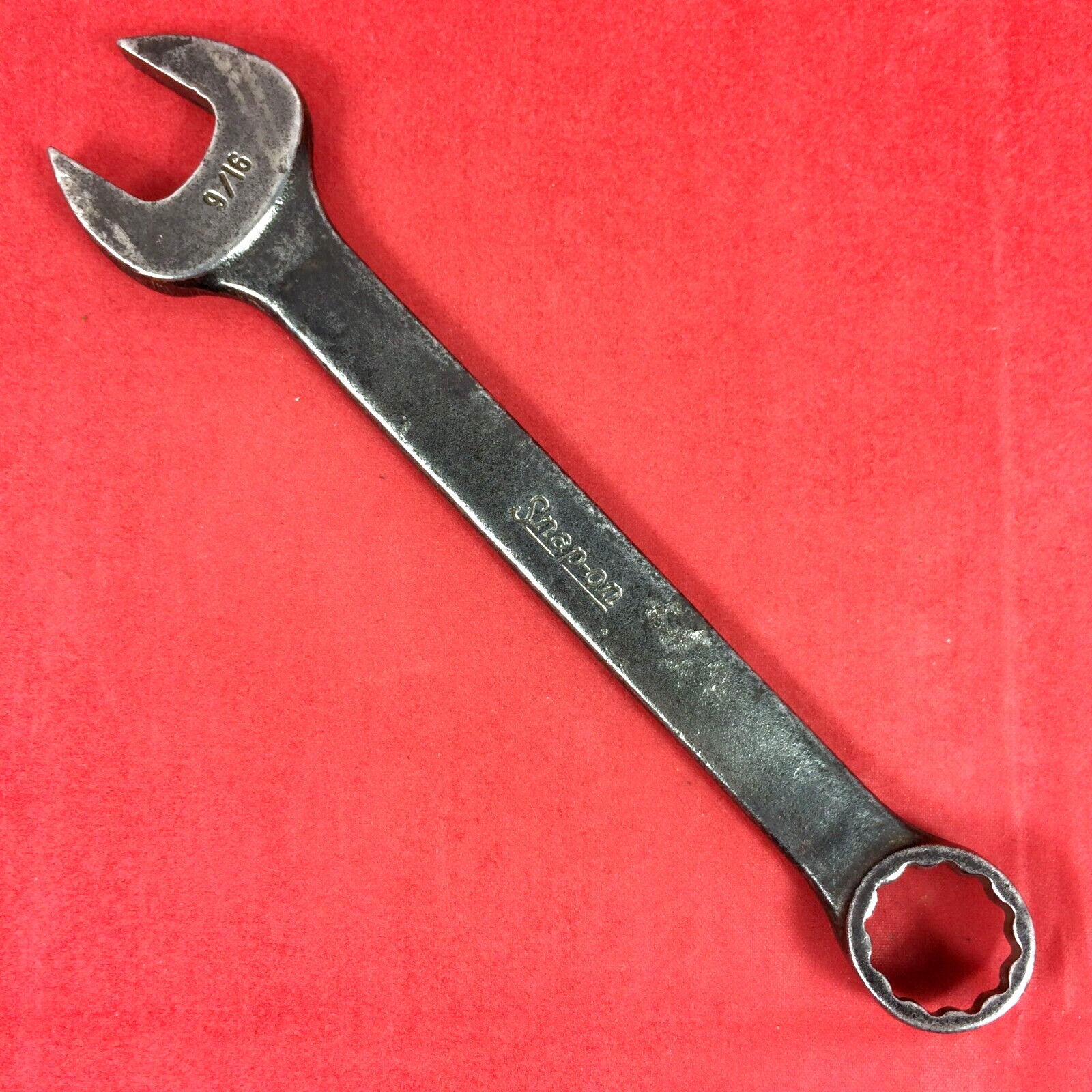 Snap-on 9/16″ GOEX180 Black Industrial Finish Short Combination Wrench Underline