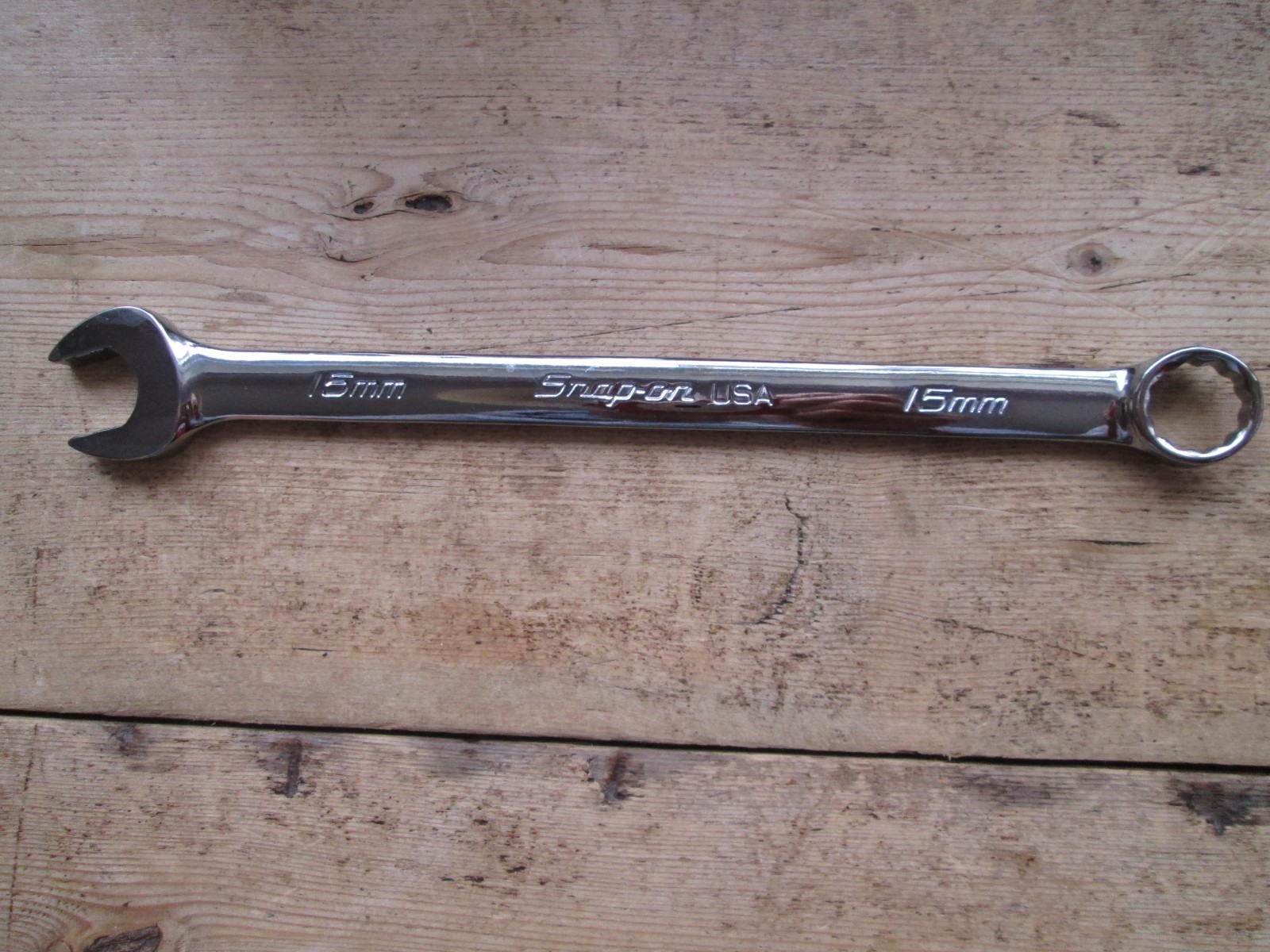 Snap On 15mm Combination Spanner Wrench 15 mm SOEXM15 Flank Drive 12 point
