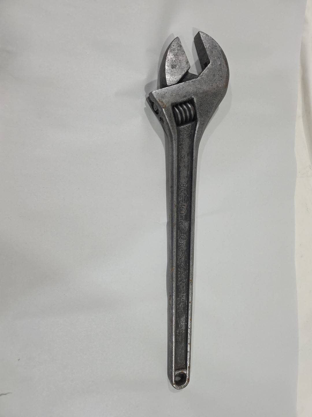 Vintage Crescent 18″ Adjustable Wrench Crestoloy Made in USA