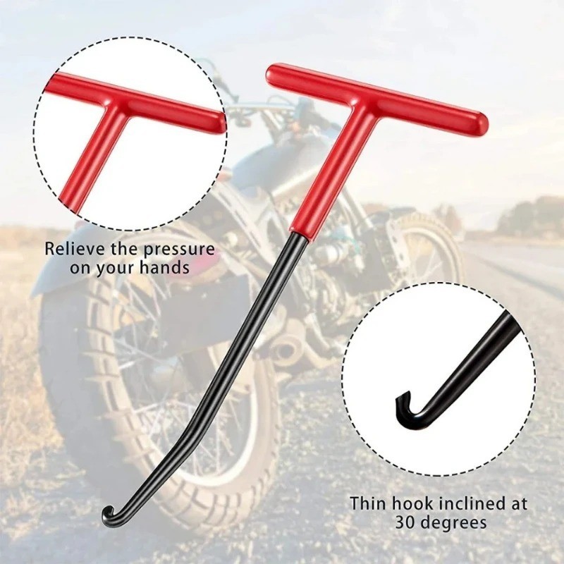 Motorcycle Exhaust Spring Puller Hook Tool T Handle Removal Installer Tool