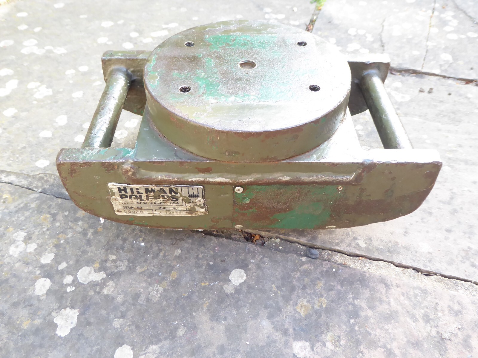 Vintage Hilman roller rollers USA. Heavy Duty Machinery Skate Movers. Hillman.