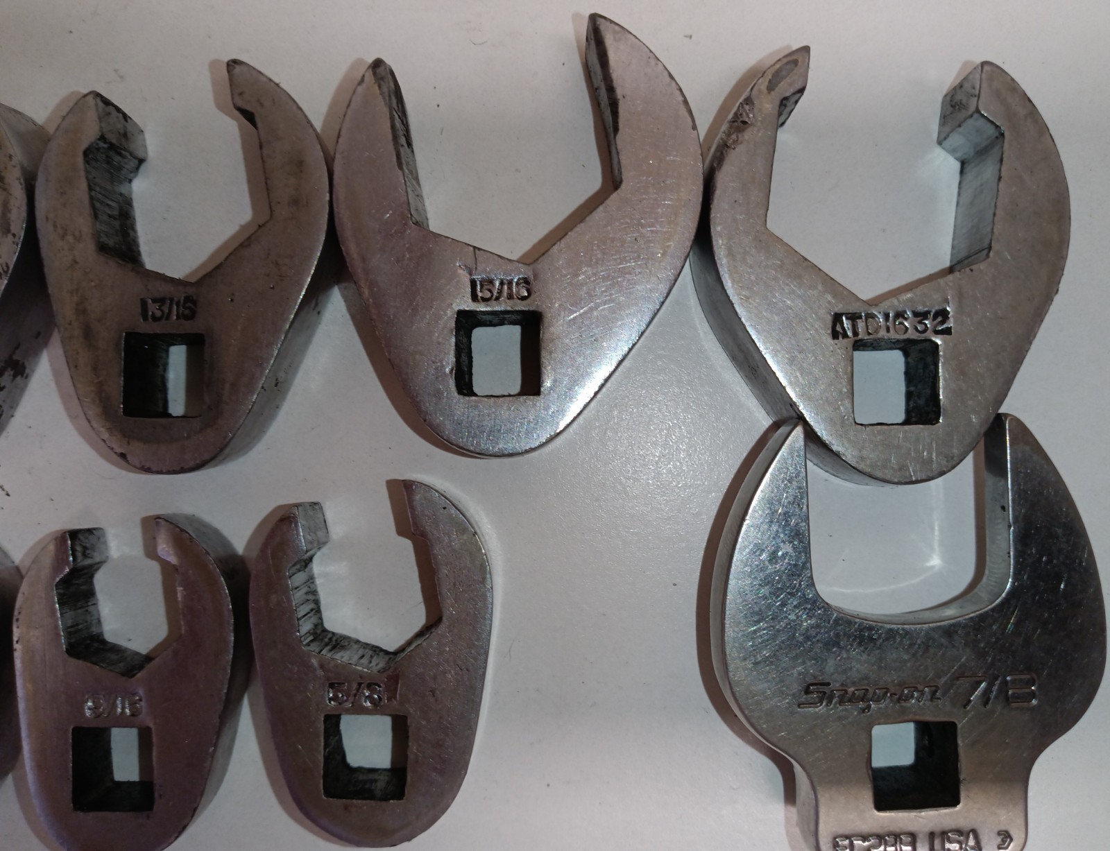 ATD Crows Feet 12pcs.3/8drv 3/8,7/16,1/2,9/16,5/8,3/4,11/16,7/813/16,15/16,1″