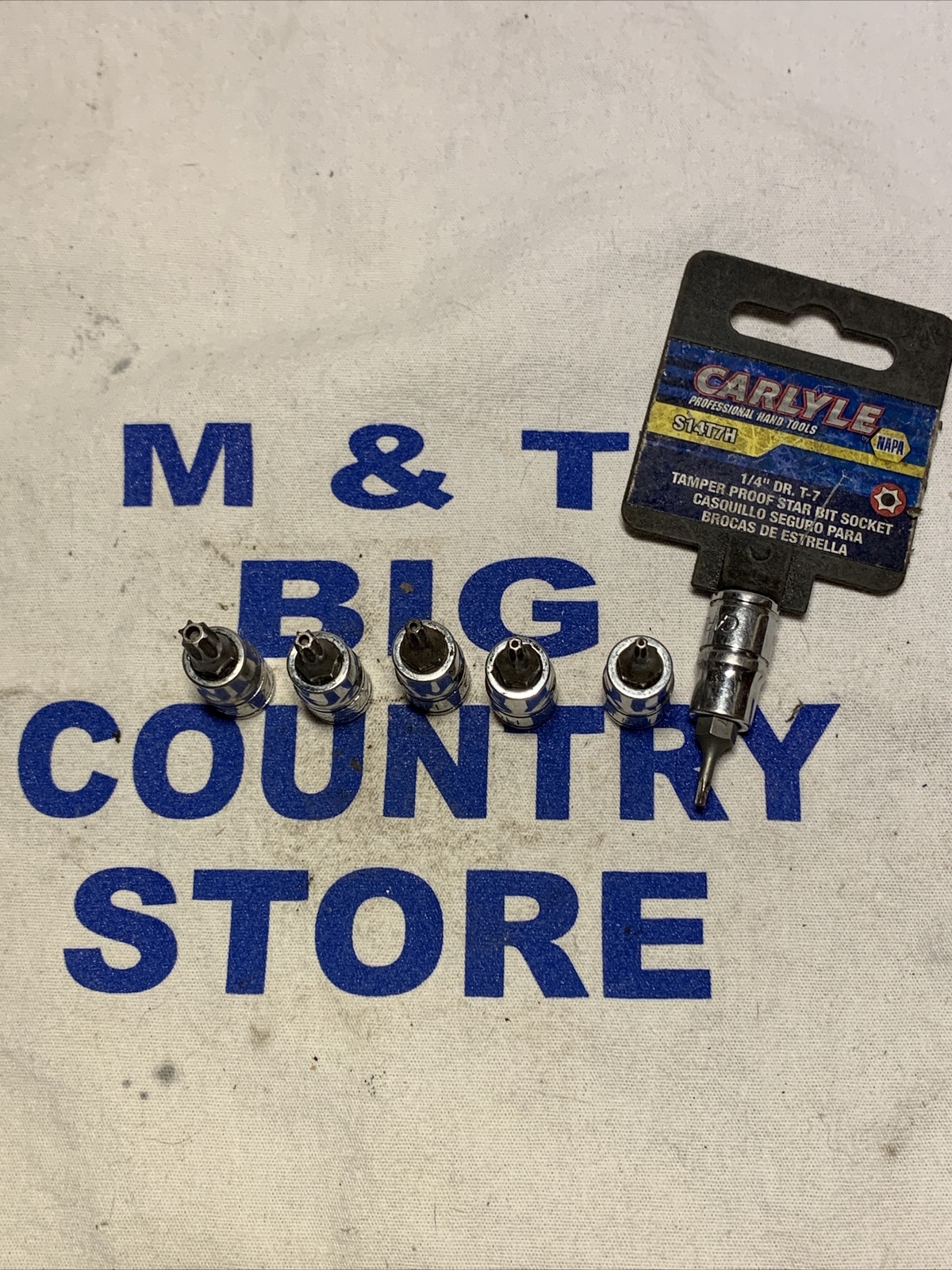 Carlyle Tools 1/4″ Drive 6pc Tamper Proof Star Bit Sockets T7-T27