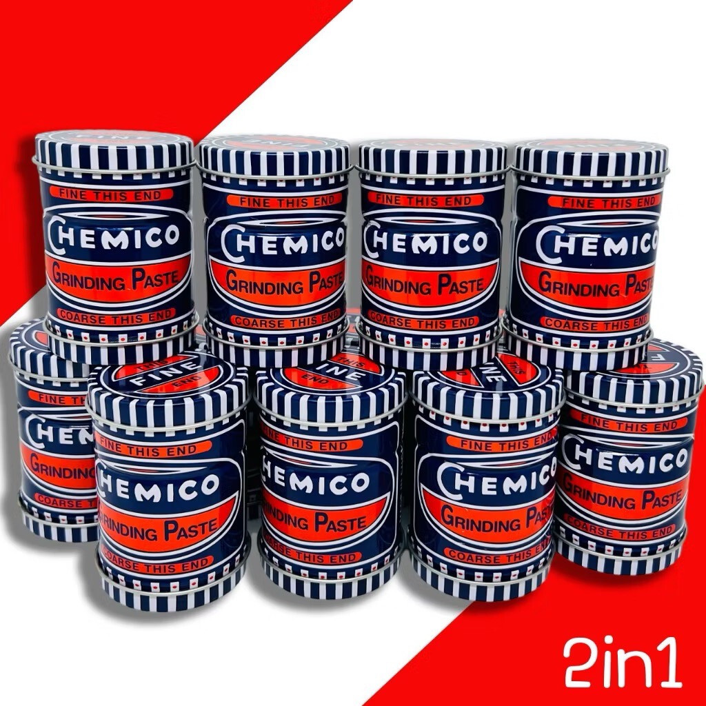 1x Chemico Valve Grinding Paste Fine & Coarse Double End Tin Valve Cleaning 100g