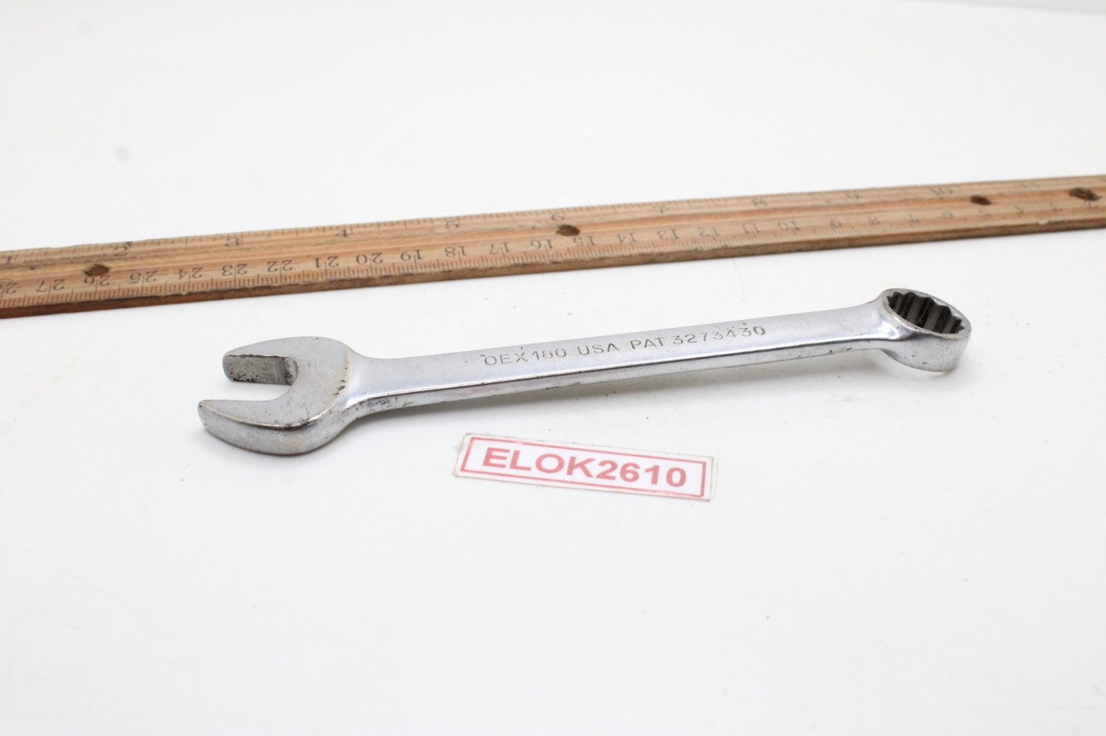 Snap-on OEX180 9/16″ 12 Point SAE Short Chrome Combination Wrench 6″ USA