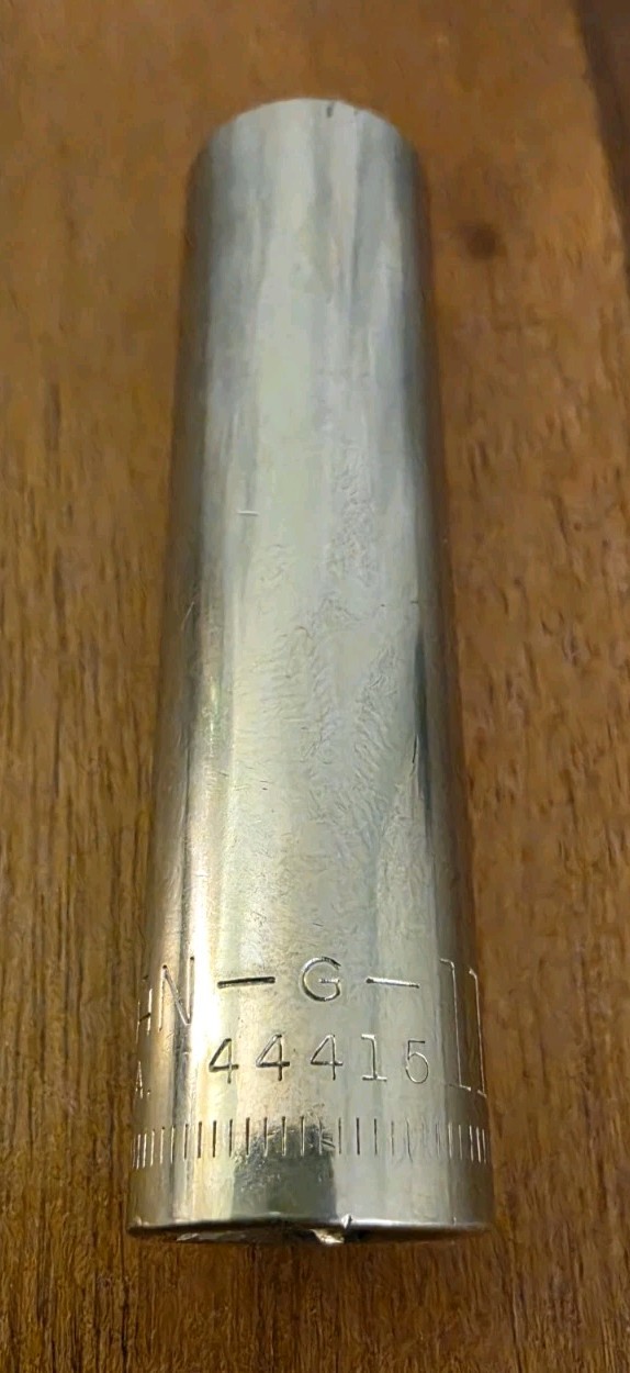 Craftsman USA 11mm Deep Well Socket 12 Point 3/8″ Drive G 44415