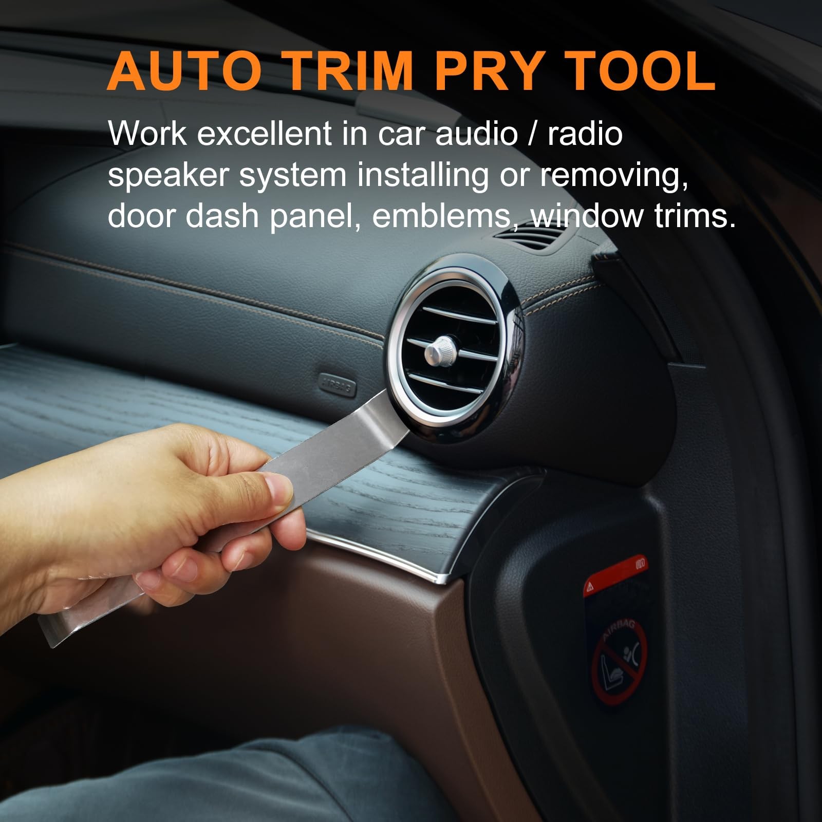 6pcs Metal Trim Removal Tool, Auto Pry Tool Kit Trim Removal Tool Set