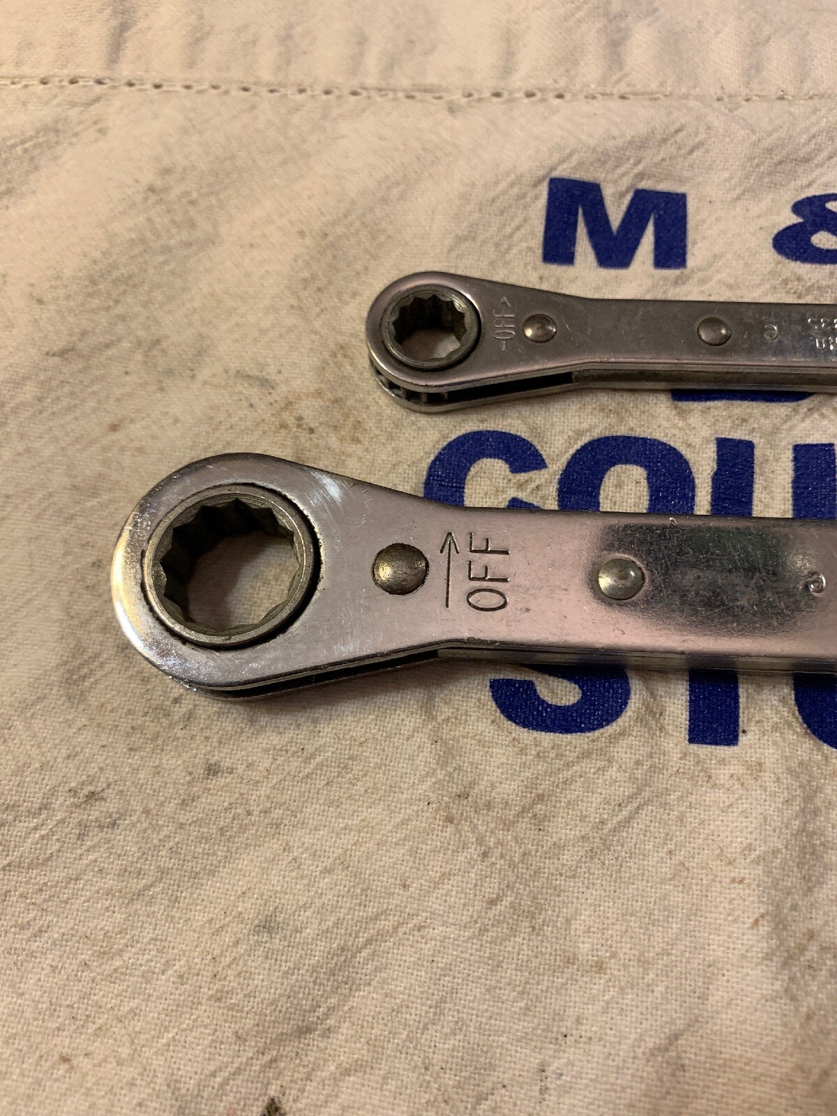 Mac Tools USA 2pc 12pt Ratcheting Wrench Set RW1214-2 RW2022-2