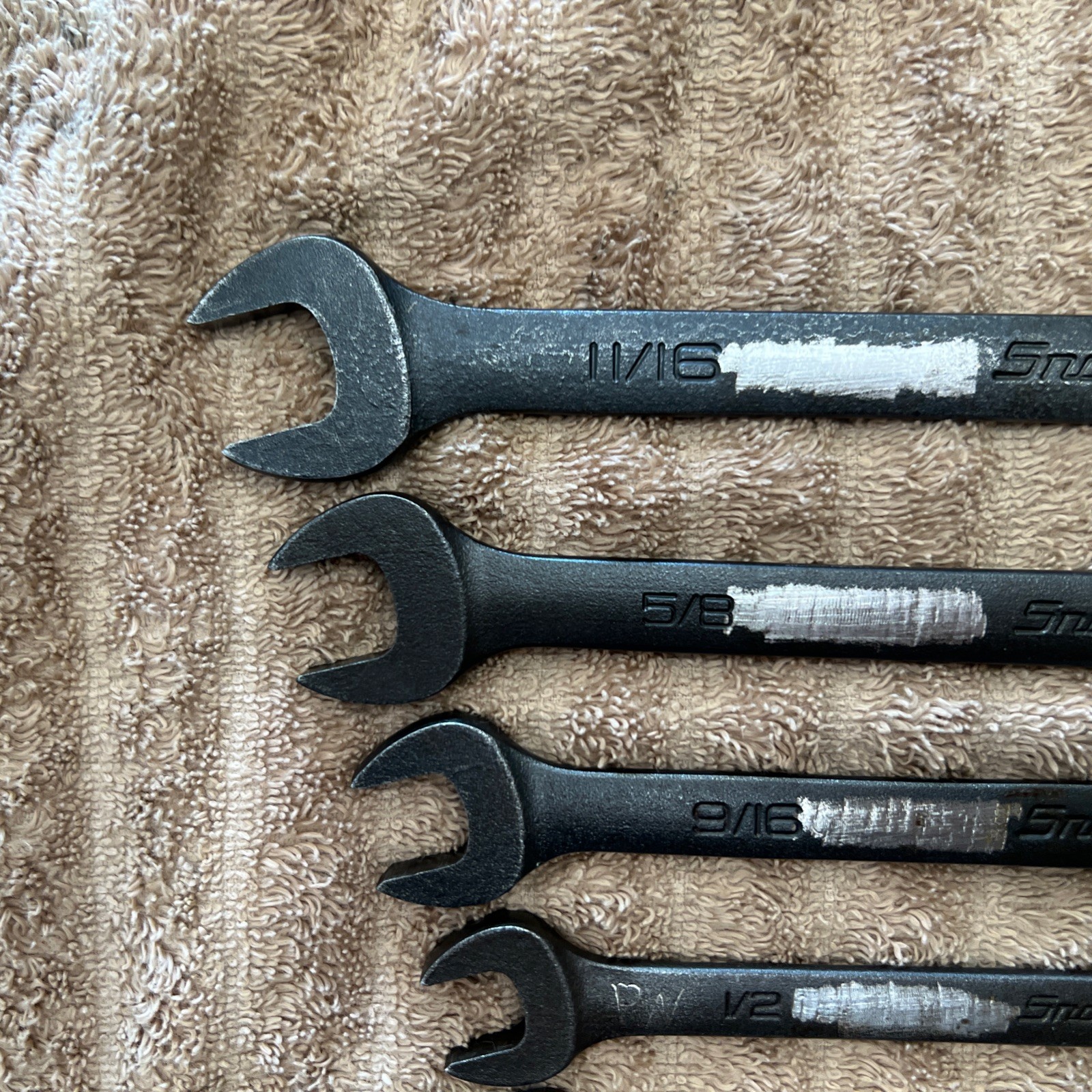 (6) Snap On Wrench GOEX12B 14B 16B 18B 20B 22B — 3/8 7/16 1/2 9/16 5/8 11/16