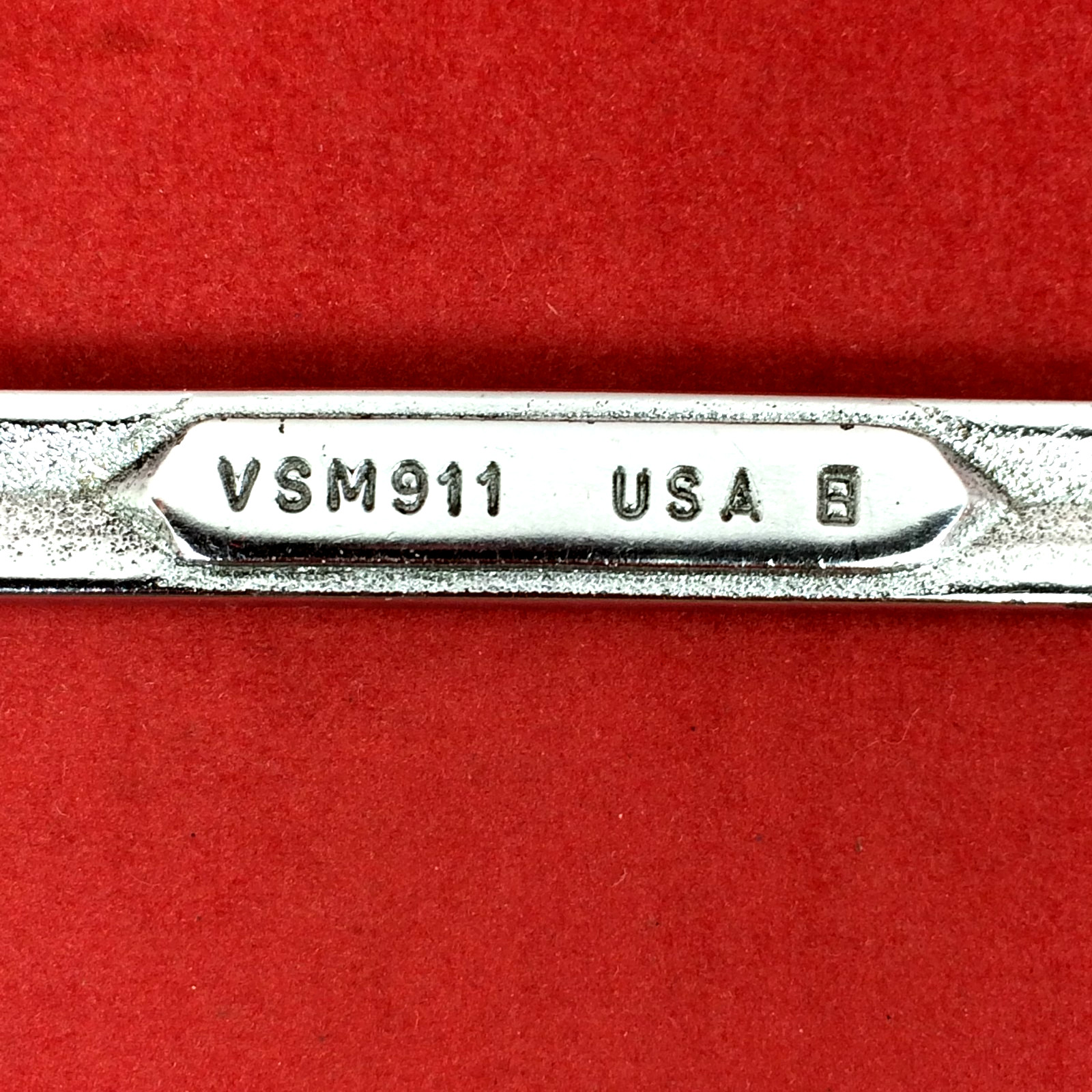1968 Snap-on 9mm x 11mm VSM911 Metric Open-end Wrench Underline