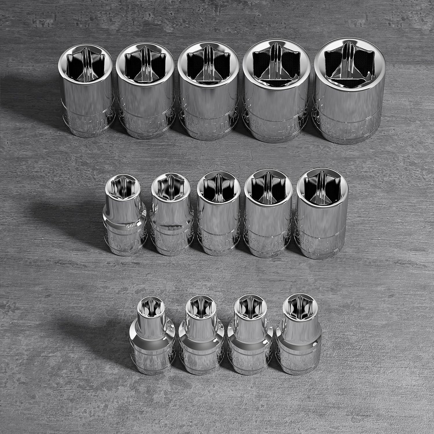 Shallow Metric Socket Set – 14 Sizes Included