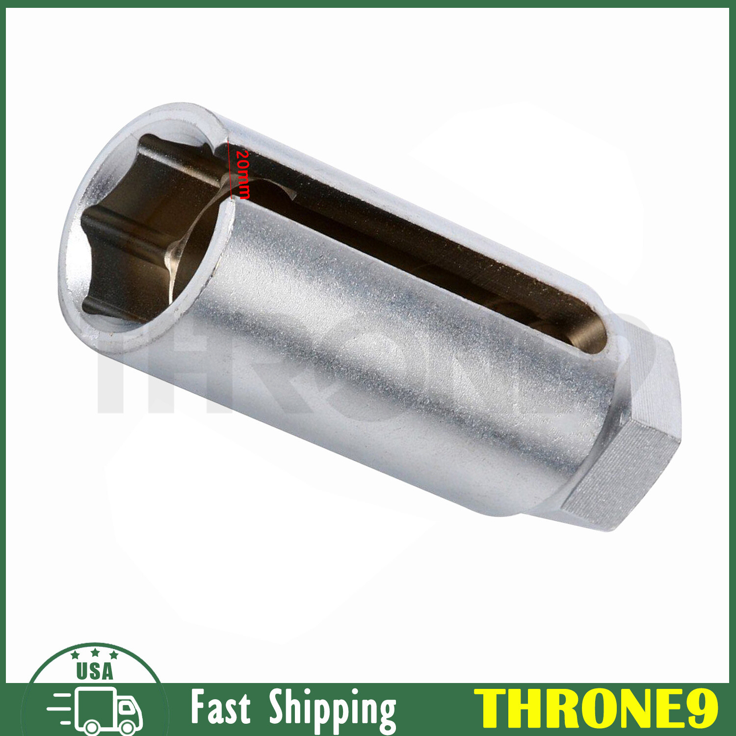 7/8» 22mm 3/8» Drive Car Oxygen Sensor Socket Wrench Offset Removal Tool