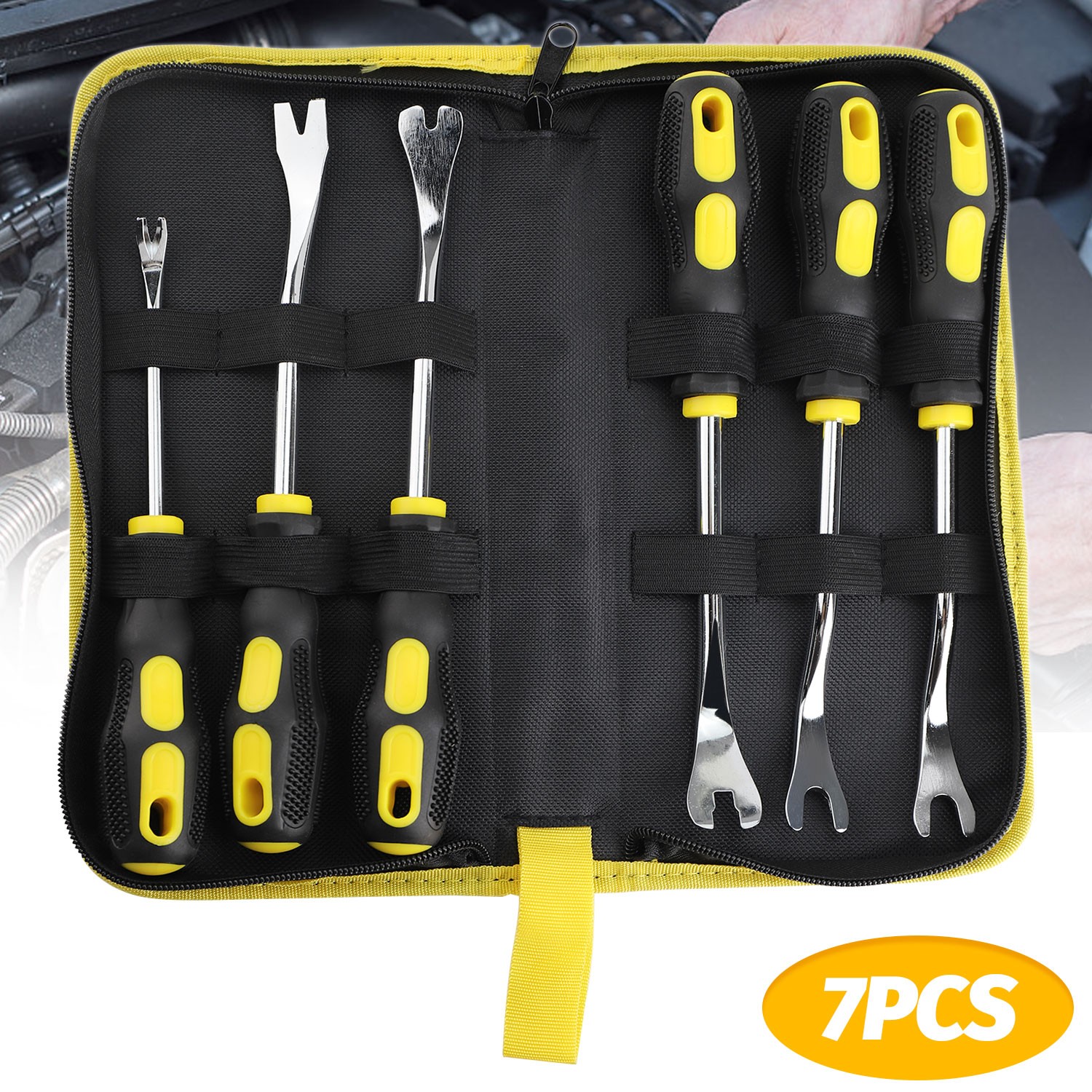 6PCS Auto Trim Clip Remover Tool Removal Pliers Fastener Door Panel Retainer Set