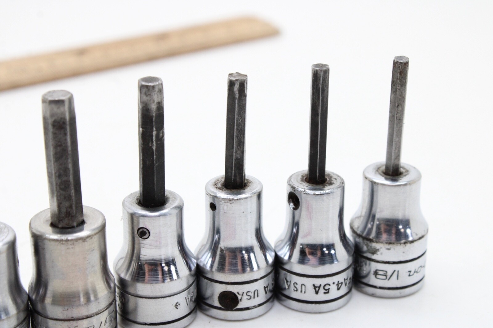 Snap-On FA 4.5A-FA12A 9/64″-3/8″ 8 Piece 3/8” Drive Hex/Allen Socket Driver Set