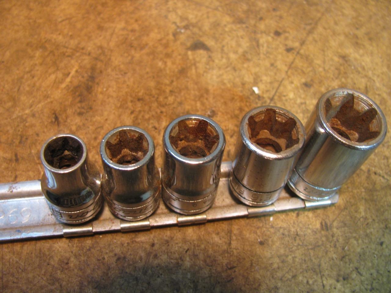 Snap On Inverted Torx Socket Set 3/8″ Drive E10 E12 E14 E16 E18