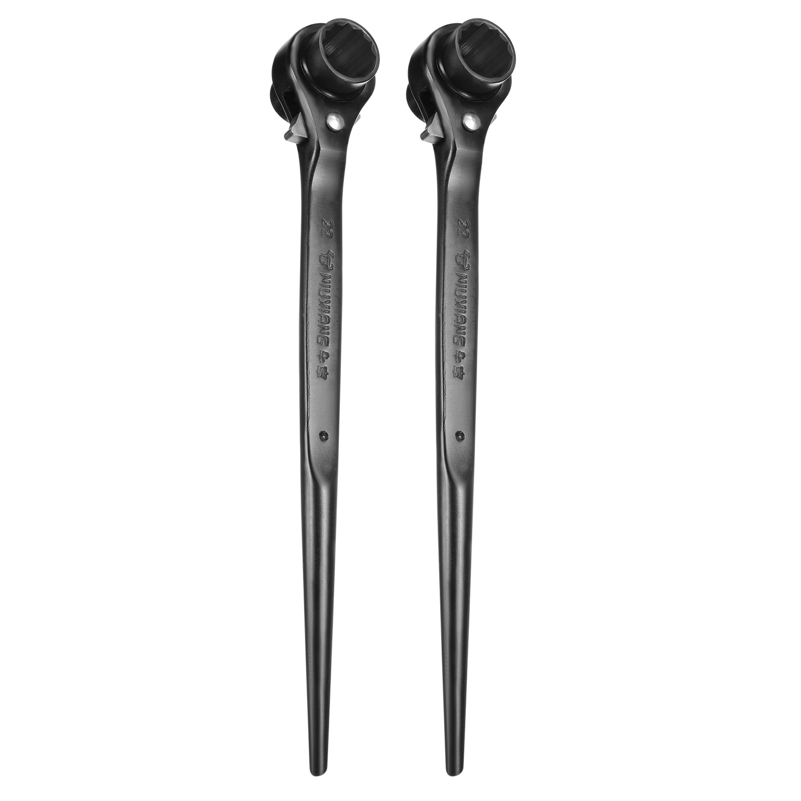 2pcs 21x22mm CR-V 12 Point Socket Wrench for Shelving