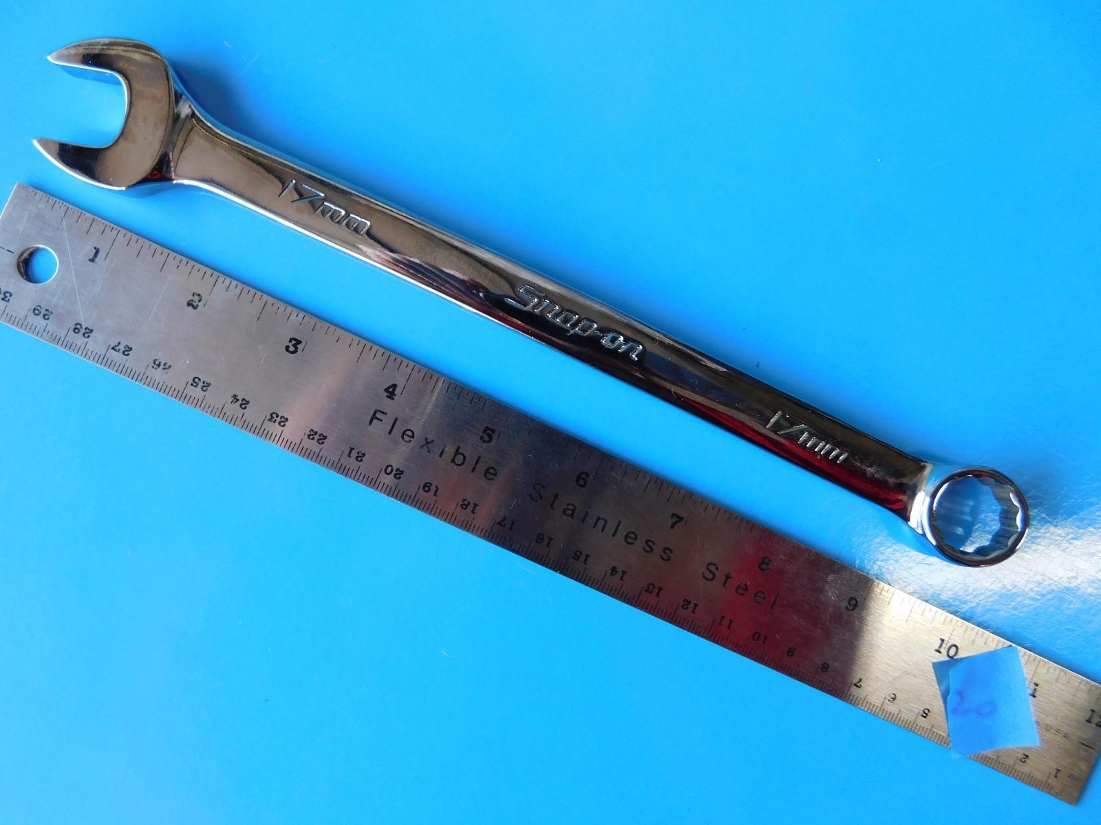 NEW , SNAP ON TOOLS » 17 MM » REGULAR LENGTH WRENCH , PART #OEXM170B