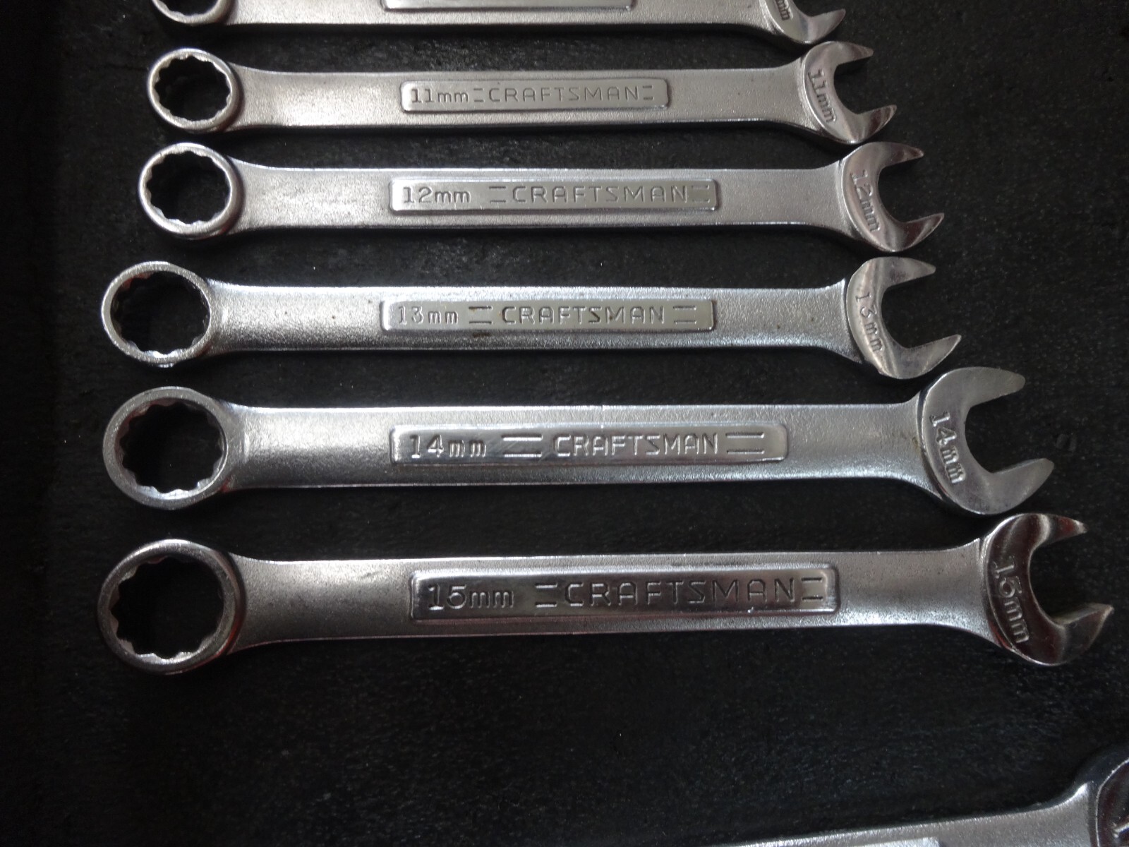 USA Made Craftsman 13 piece METRIC combination wrench set 6mm-19mm -VA-