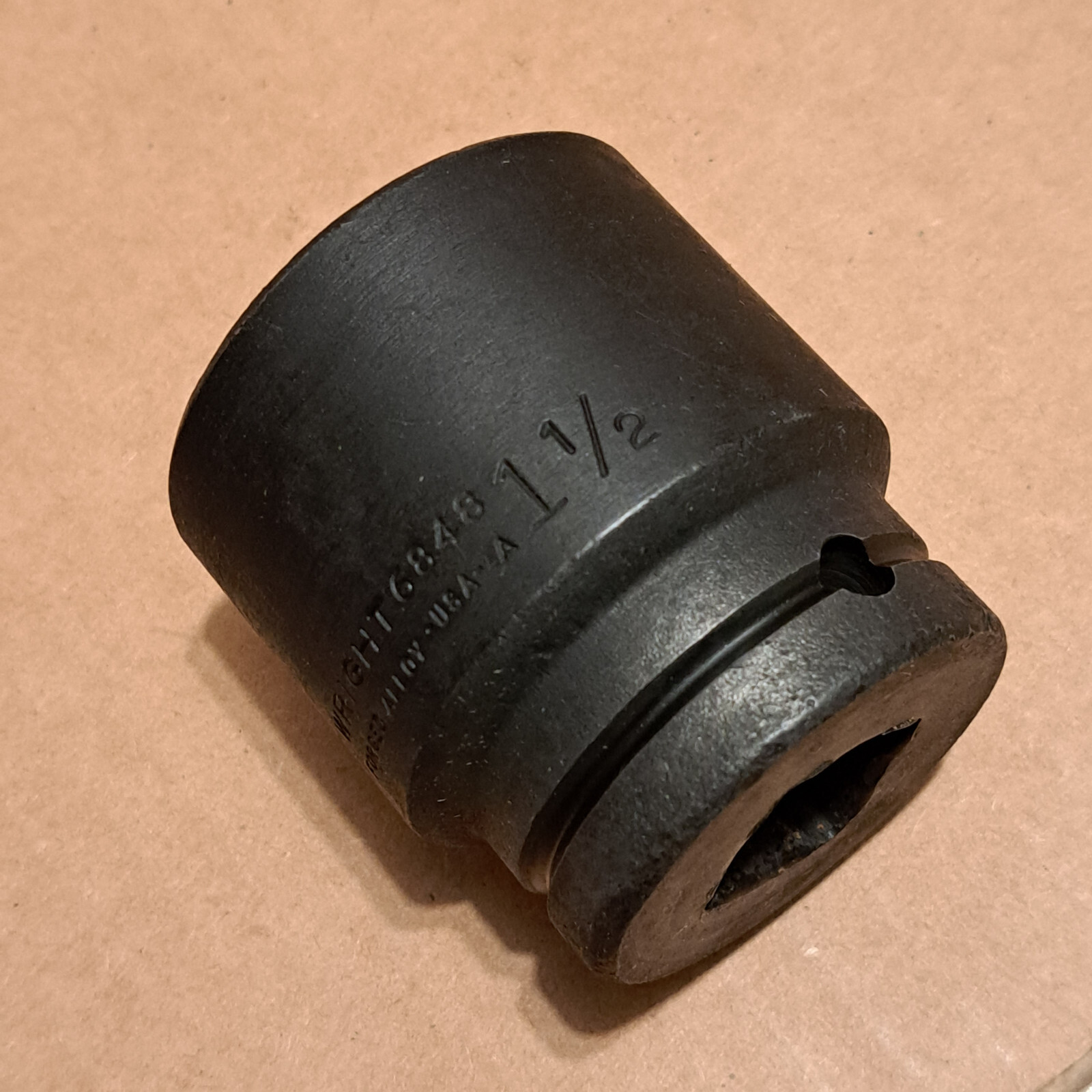 WRIGHT 1-1/2″ 1.5″ IMPACT SOCKET, 3/4″ DRIVE 6 POINT, 6848 USA