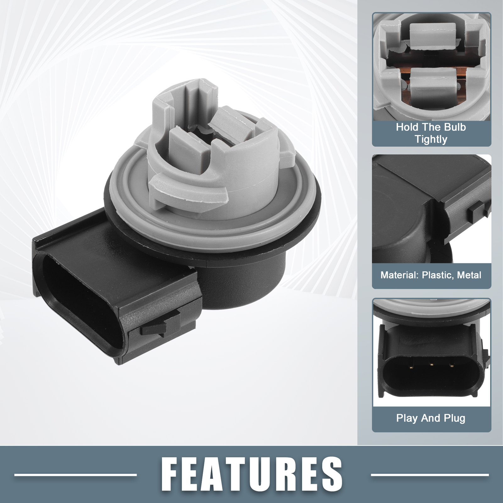 Turn Signal Light Bulb Socket 2U5Z13411DA TWO Custom for Ford F-150 2009-2014