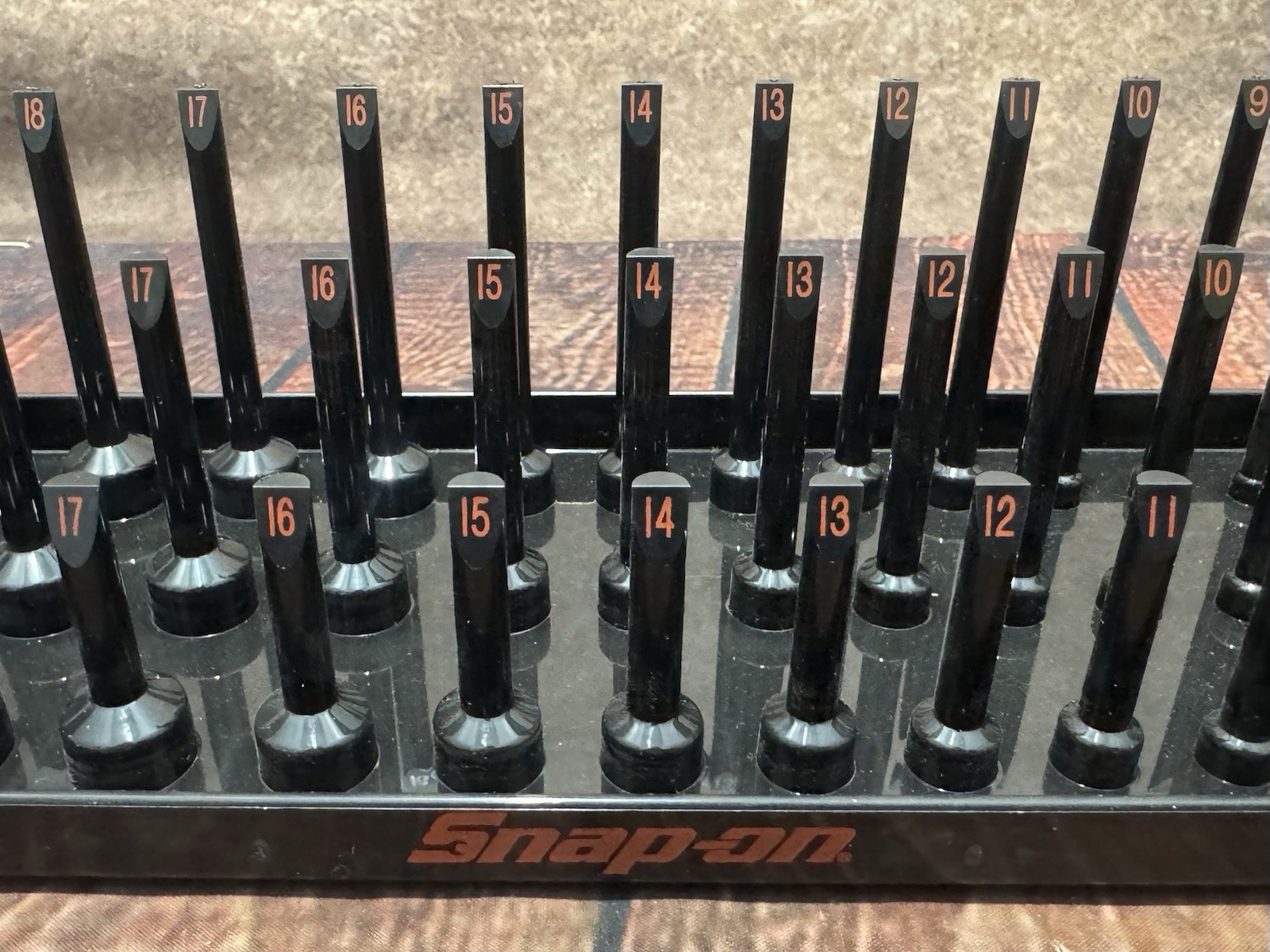 Snap On Socket Tray Set – Three Row Post – Metric & SAE – KA383METBK / KA383FRRD