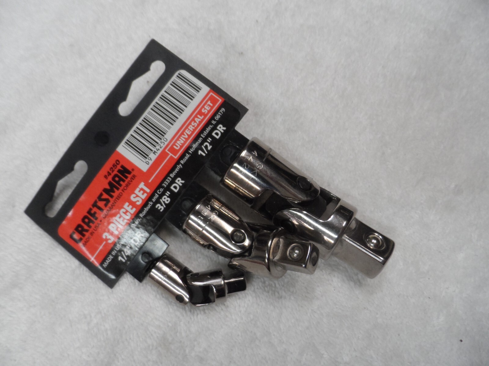 Craftsman 1/4″ 3/8″ 1/2″ Drive Universal Swivel Joint, NOS, USA – Part # 4250