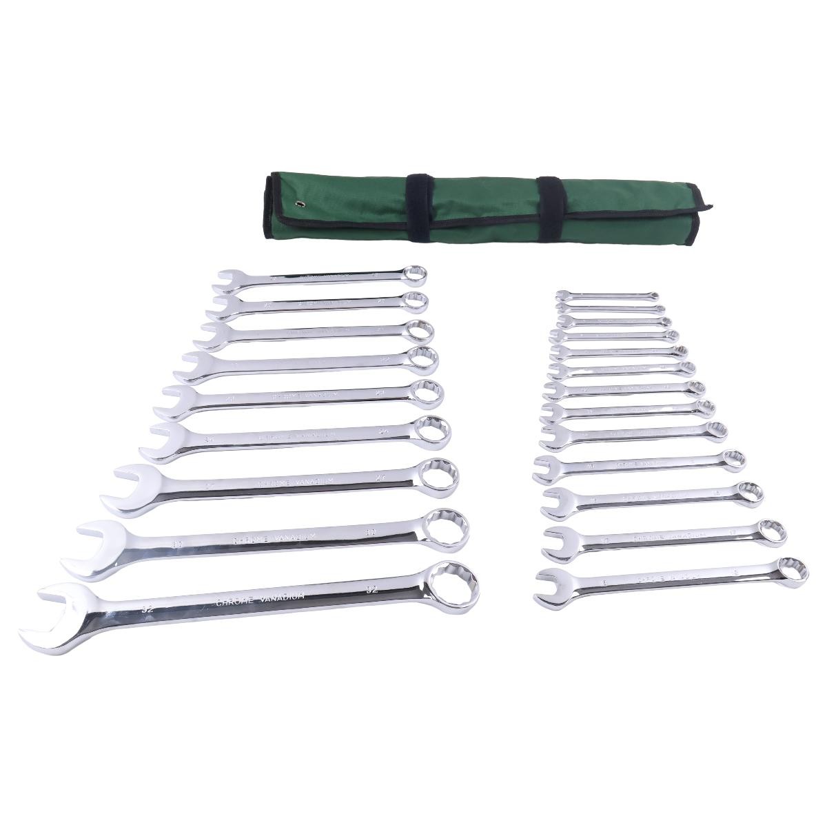 22 Pieces Metric Full-Polished Combination Wrench Set TY19977 for John Deere