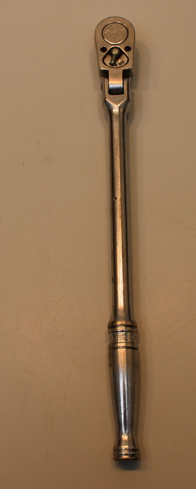 Snap On Vintage F731A Flex Head Ratchet 3/8” Drive 11” Long