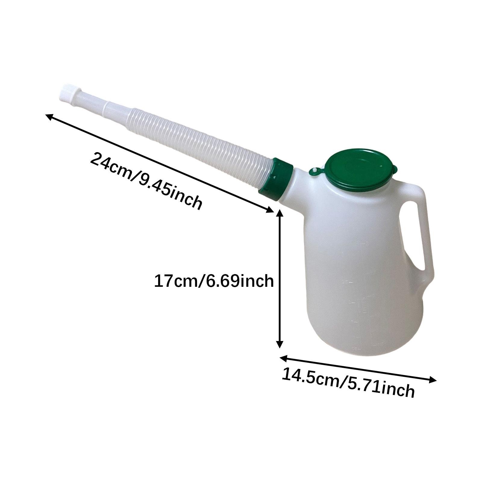 Oil Jug Scale Pouring Flexible Spout with Cap with with Leakproof Ergonomical
