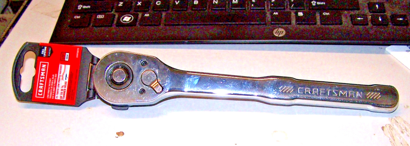 Craftsman CMMT86723 1/2″ Dr Low Profile 72 Tooth Full Polish Ratchet New