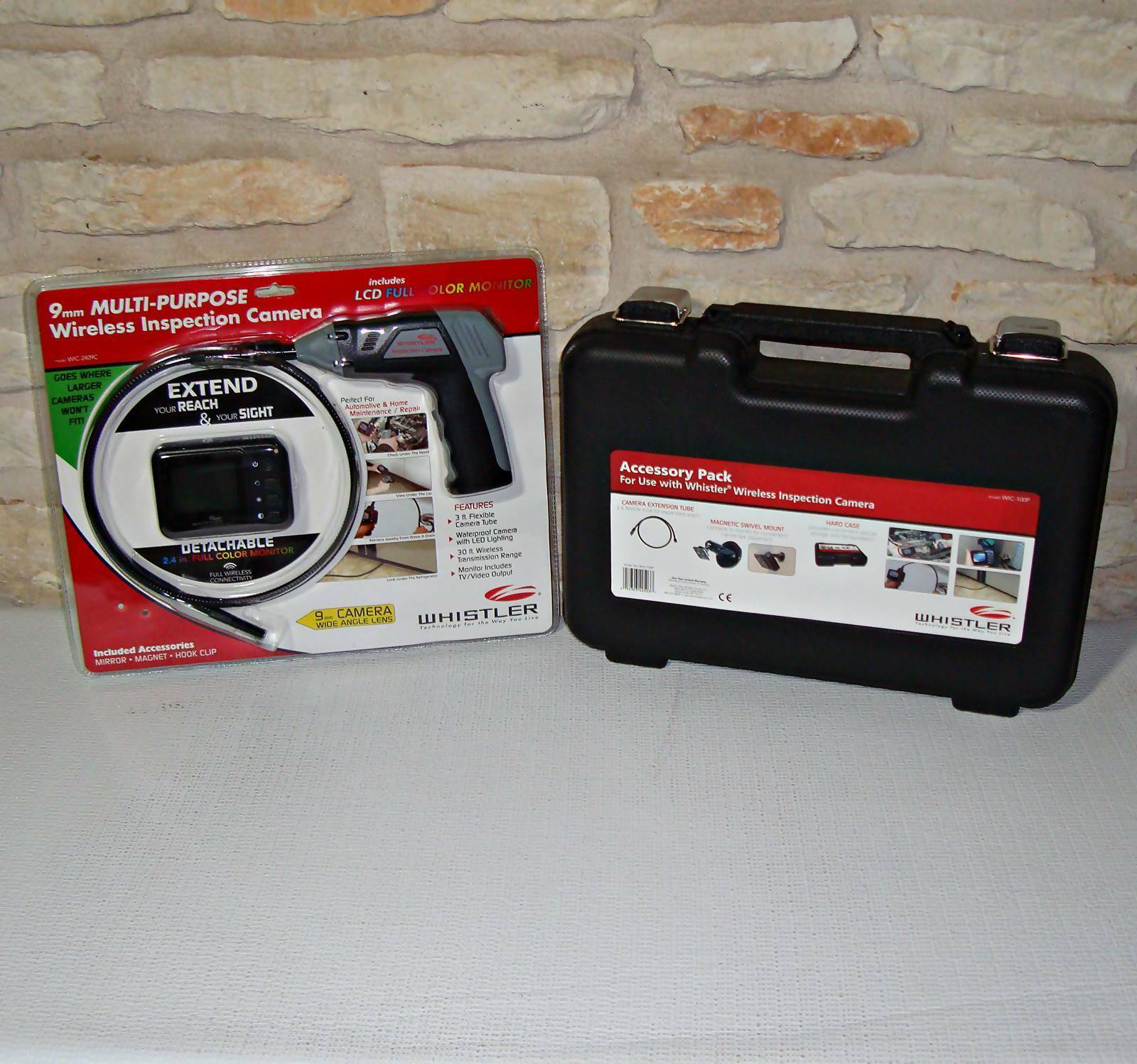 【NEW】WHISTLER WIC-2409C WIRELESS INSPECTION CAMERA W/ 2.4″ DETACHABLE COLOR LCD