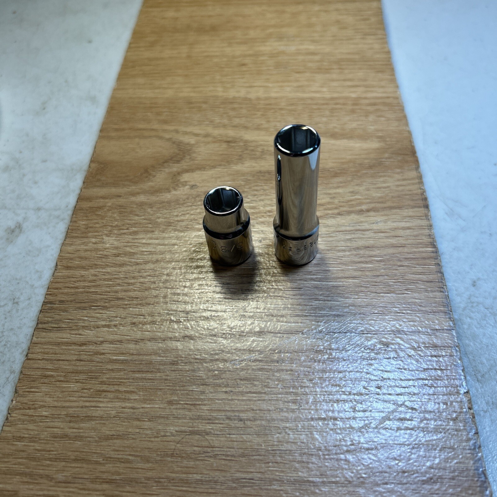 MAC TOOLS – Lot Of 2 Brand NEW 3/8” Sockets 3/8” Drive,6 Point ,(Deep & Shallow)