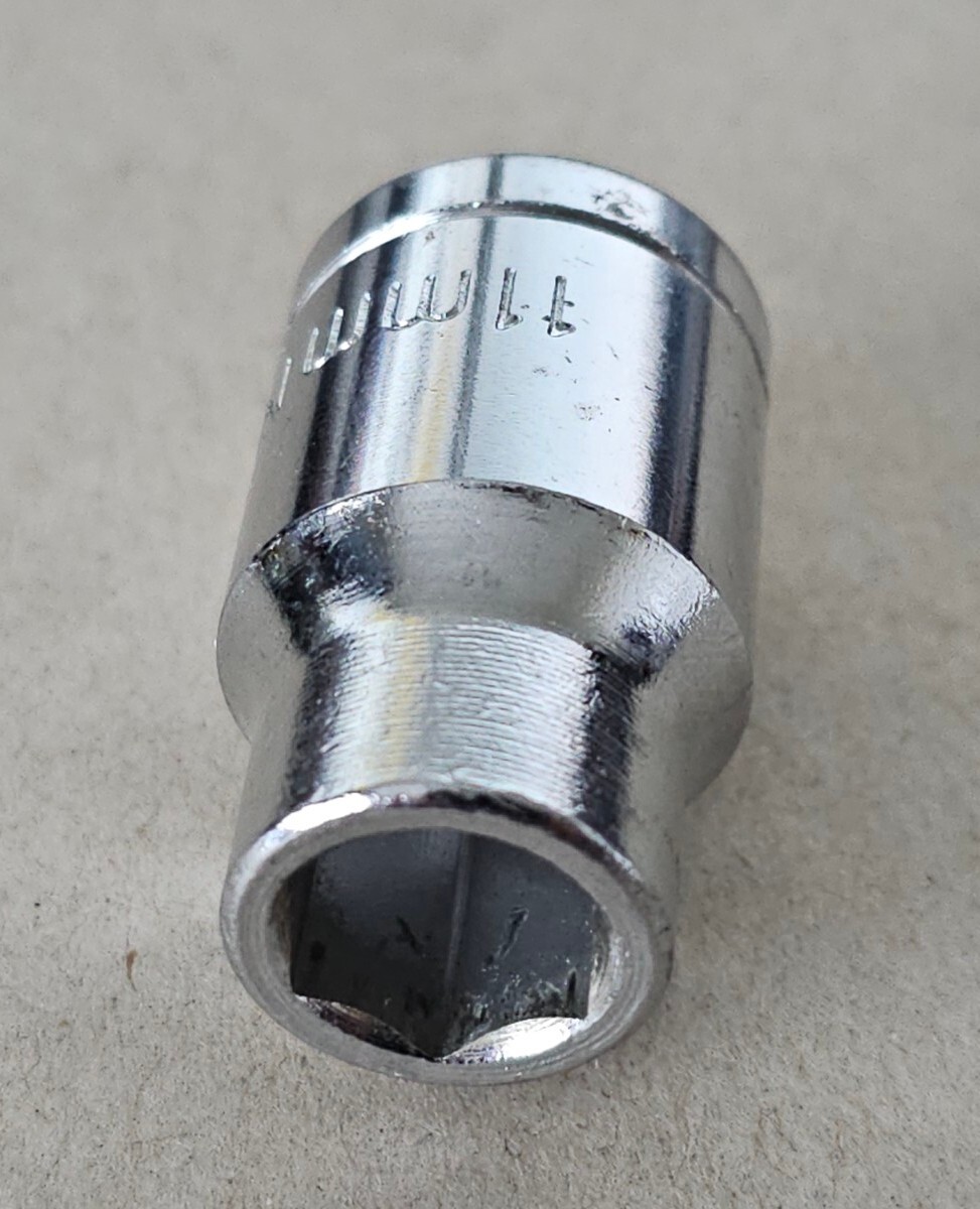 Vintage 1/2″ Inch Square Drive to 11mm Hex Socket Adapter