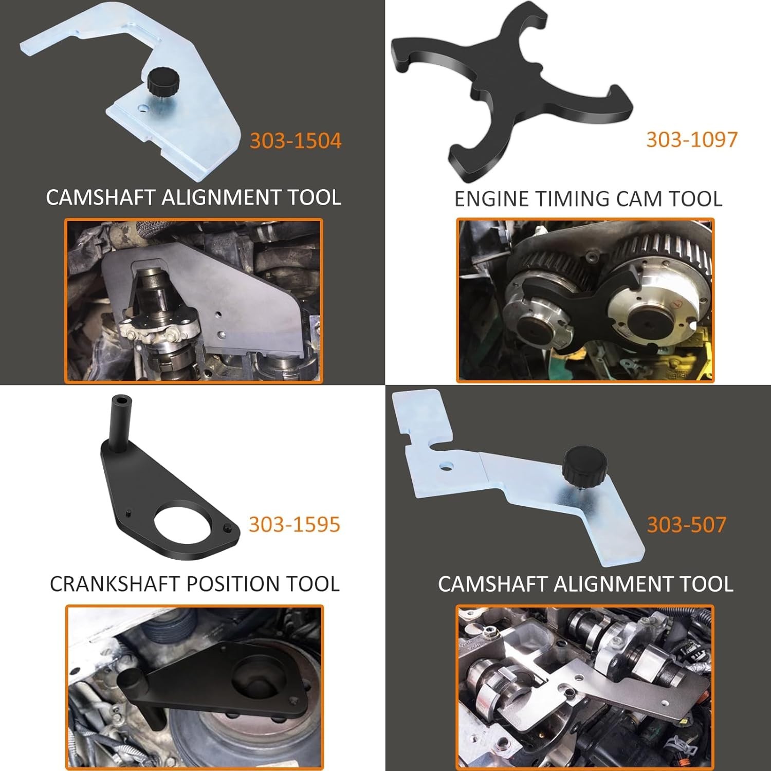Camshaft Timing Tool Kit for Ford, Volvo, Land Rover – OEM Replacements