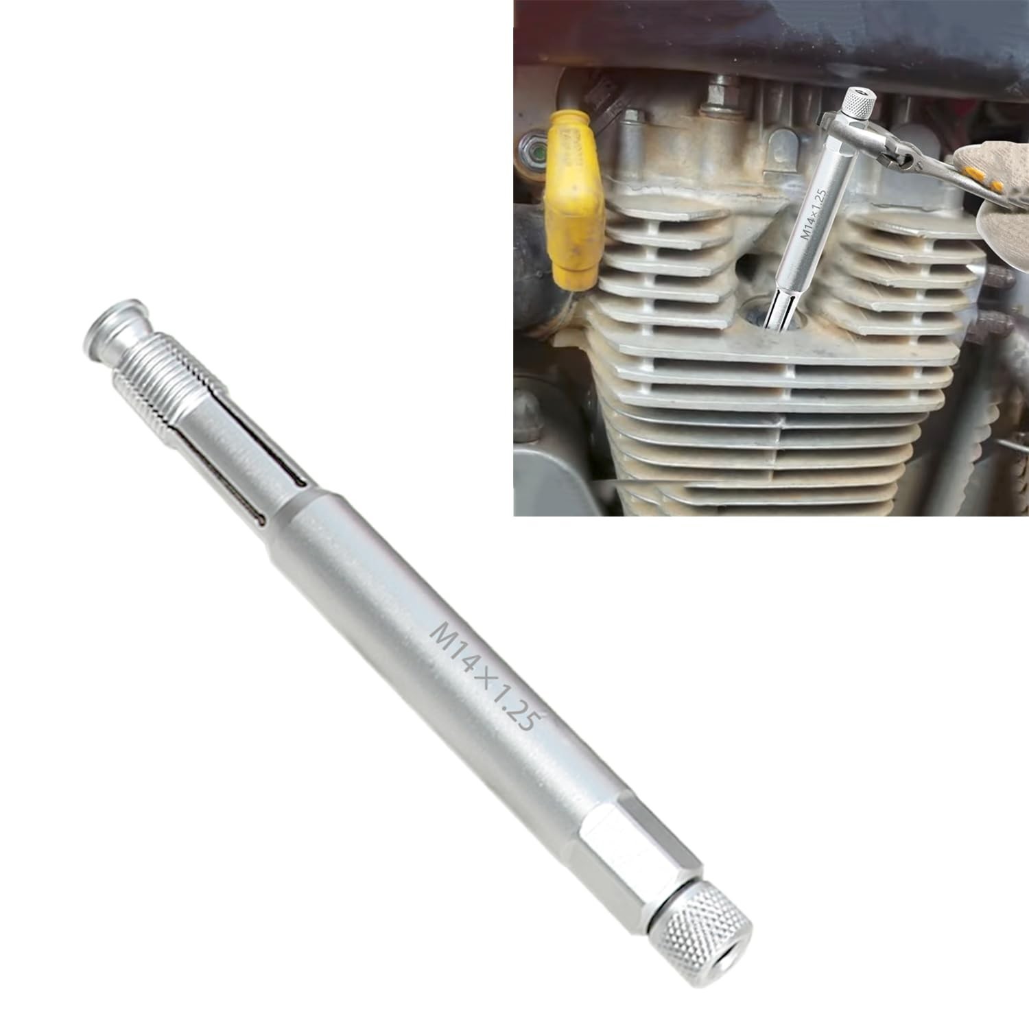 14mm Spark Plug Thread Repair Tool Kit – M14x1.25 Back Tap & Chase Taps, 2 Pack