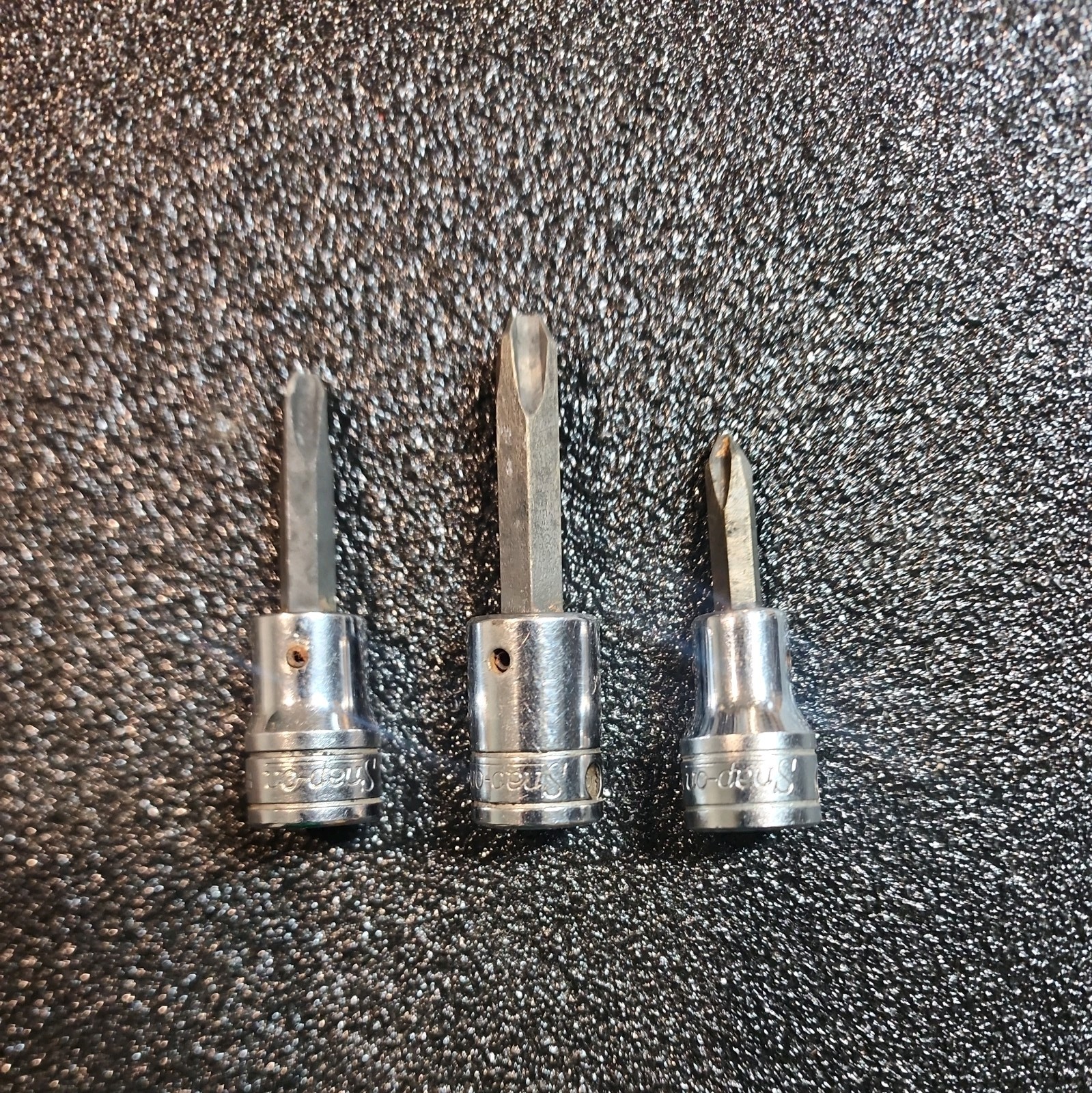 Set of 3 Snap-on 3/8″ Drive Philips Tip Sockets FP42B FP22A FP32A