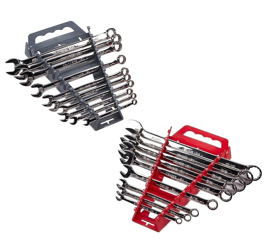 Hansen Wrench Rack Holder Organizer Tray Set 2ps SAE Metric MADE IN USA Quik-Pik
