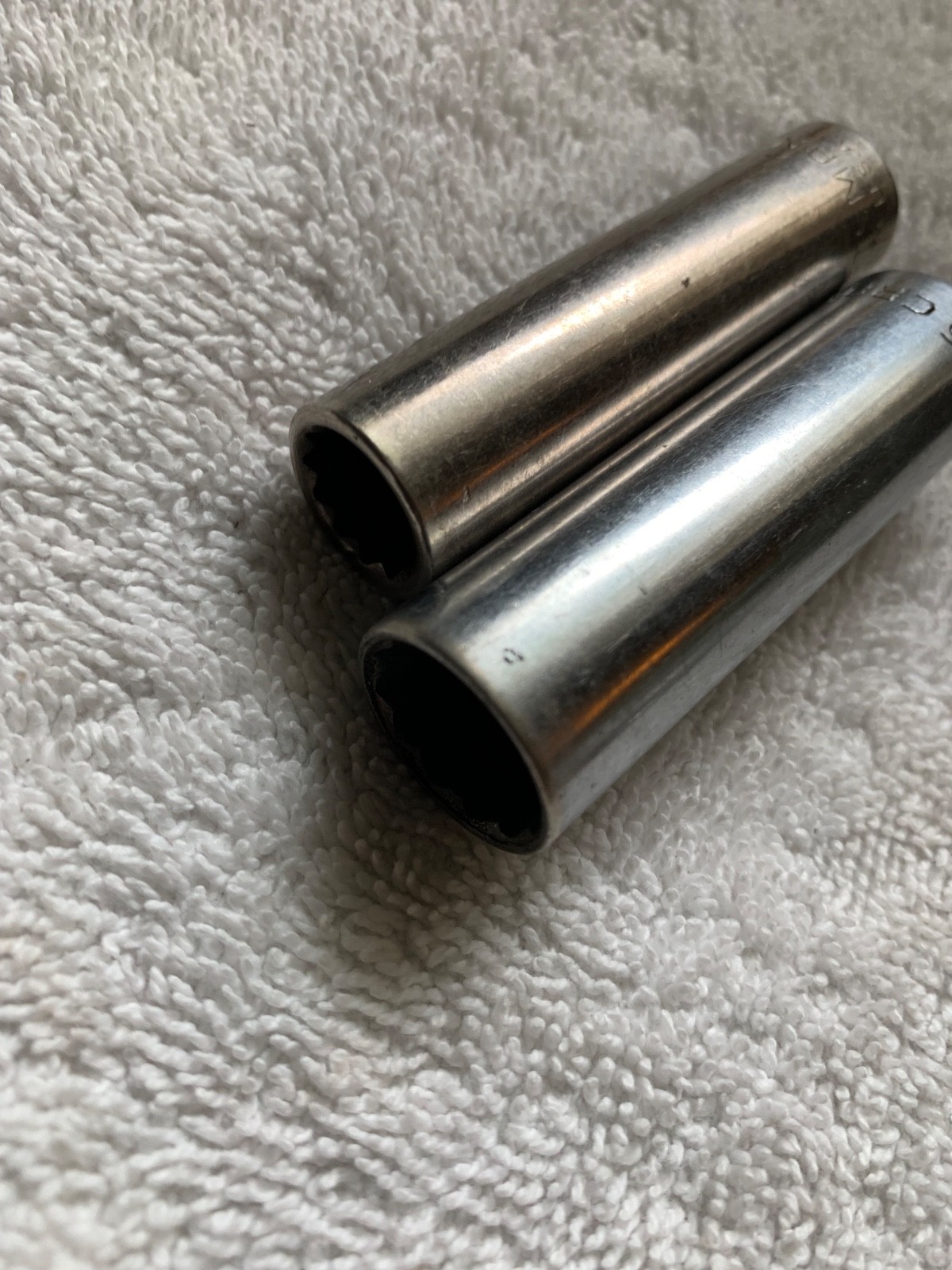 2- Craftsman 3/8″ Drive Deep Well Sockets, 12 Point, 9/16- V and 7/16- G2D