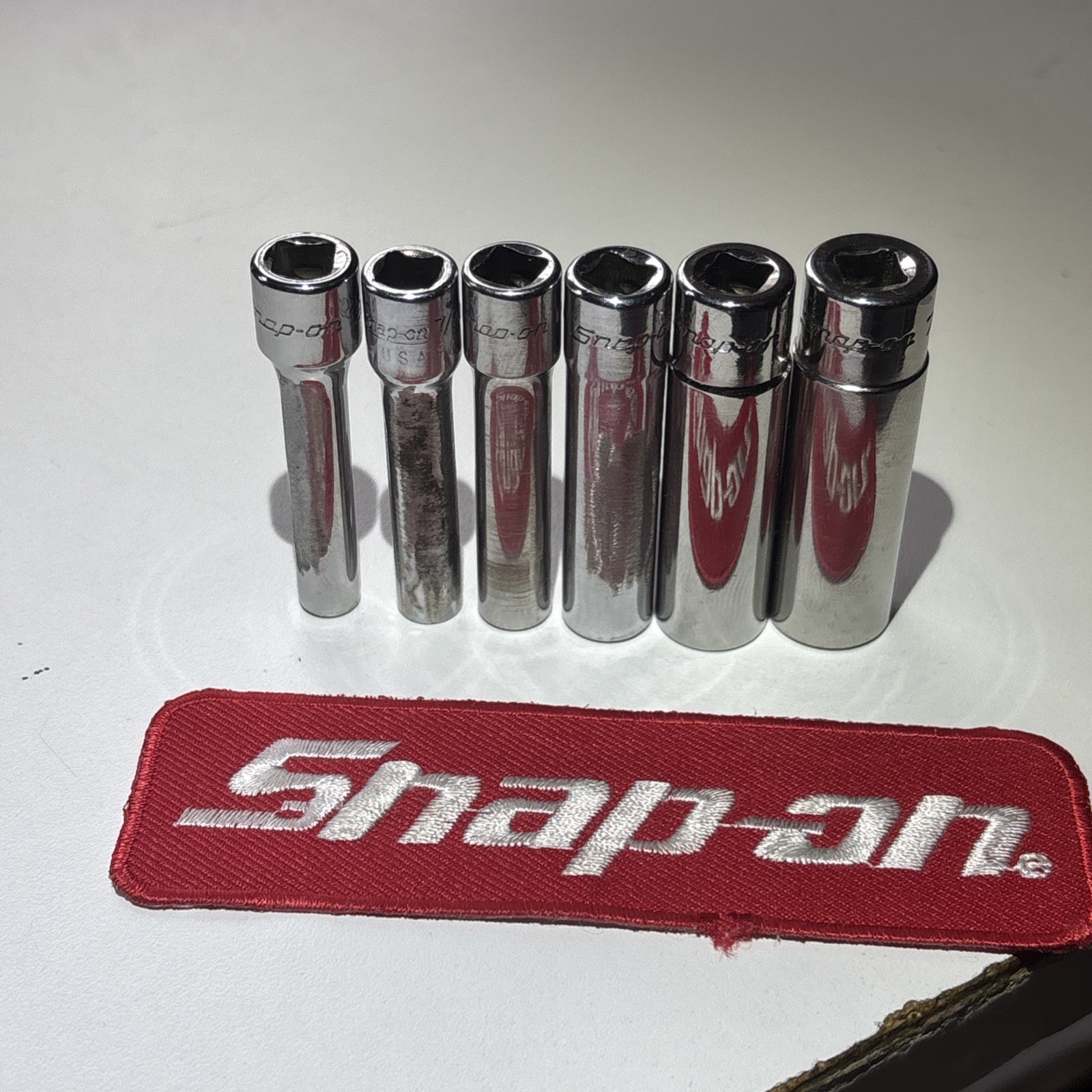 Snap On STMD 6Pc Sockets 1/4″ Dr 12 Pt SAE STMD6 – STMD14 3/16”- 7/16″ 🇺🇸