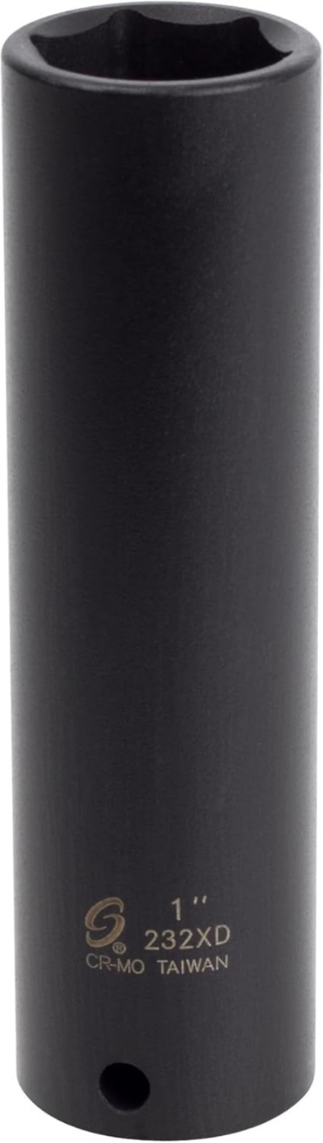 1/2-Inch Drive Extra Deep Impact Socket – 1 Inch CR-MO Socket for Professionals