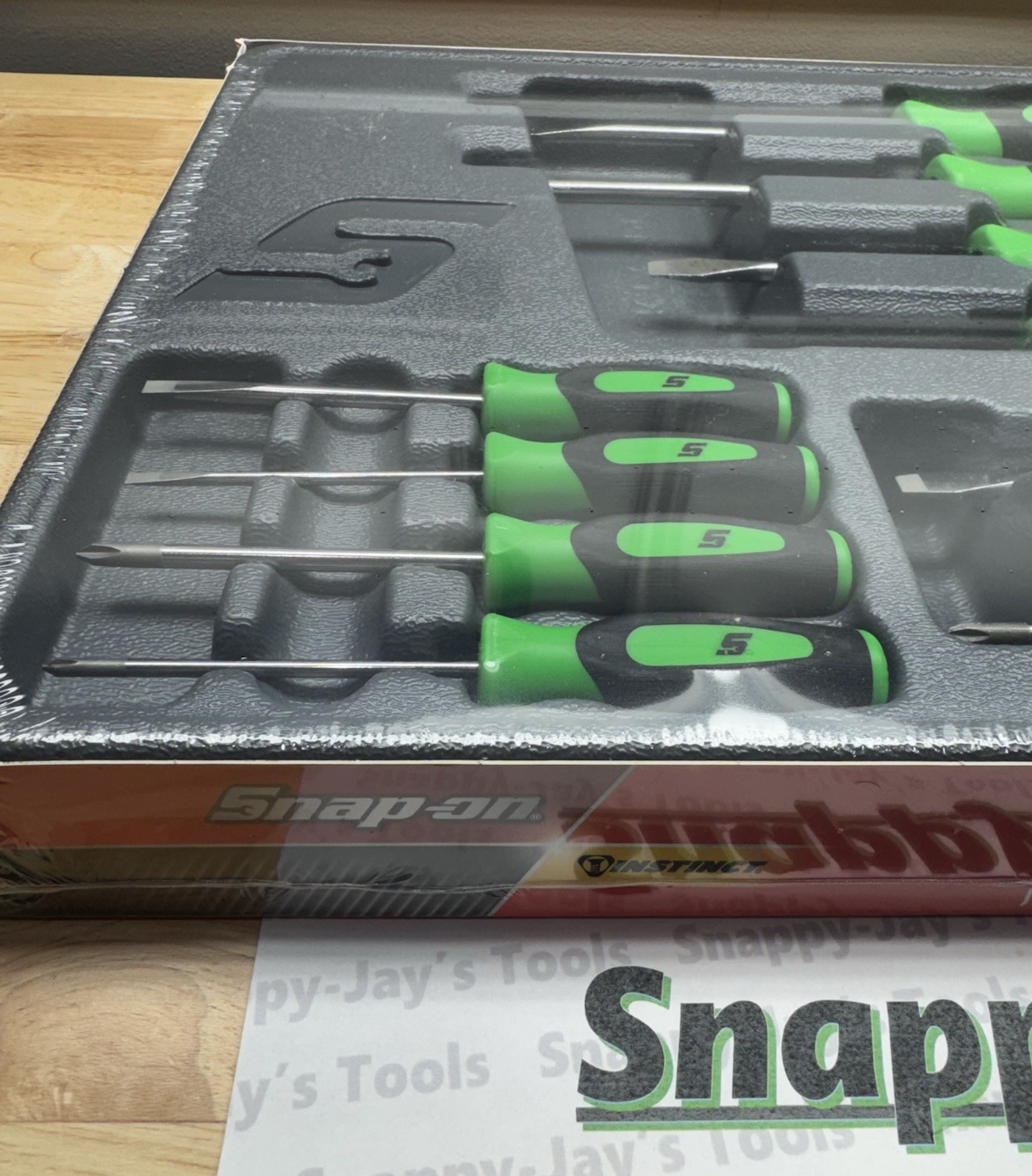 Snap-on Tools USA NEW 10pc GREEN Phillips & Flat Head Screwdriver Set SGDX6040BG