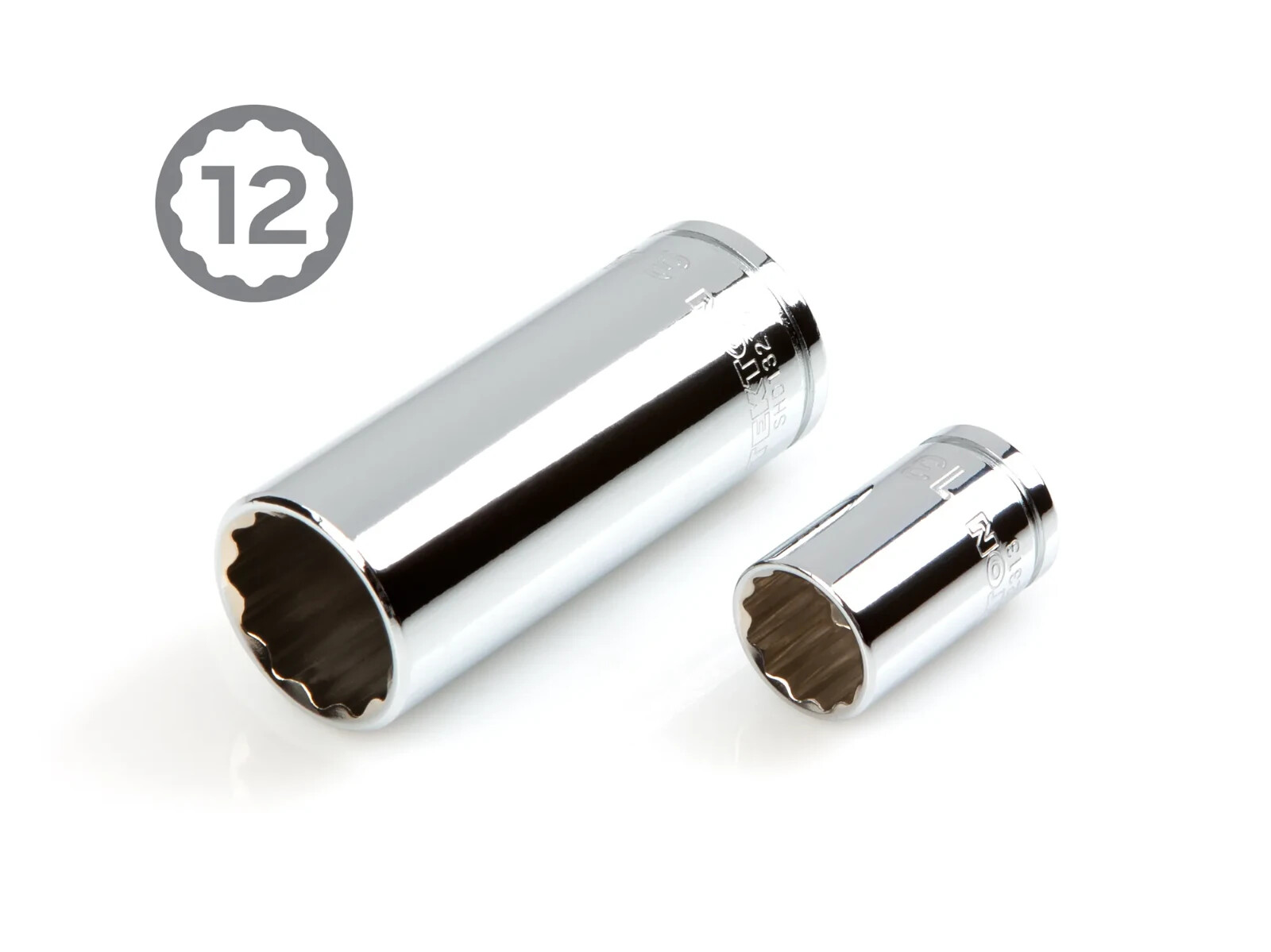 3/8 Inch Drive 12-Point Socket and Ratchet Set with Case, 73-Piece