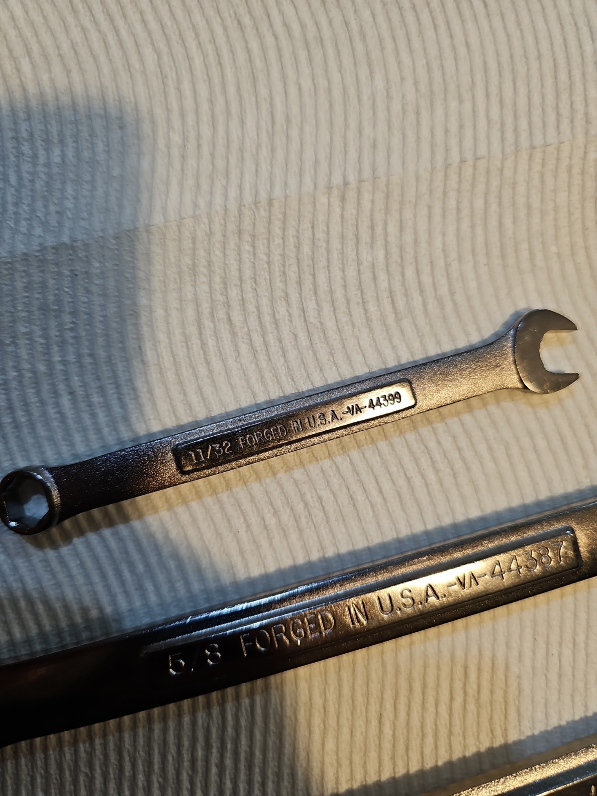 Vintage Craftsman USA VA SAE 6-Pt Wrench Lot 11/32″ 5/8″ 11/16″ 3/4″ Rare 4-Pc