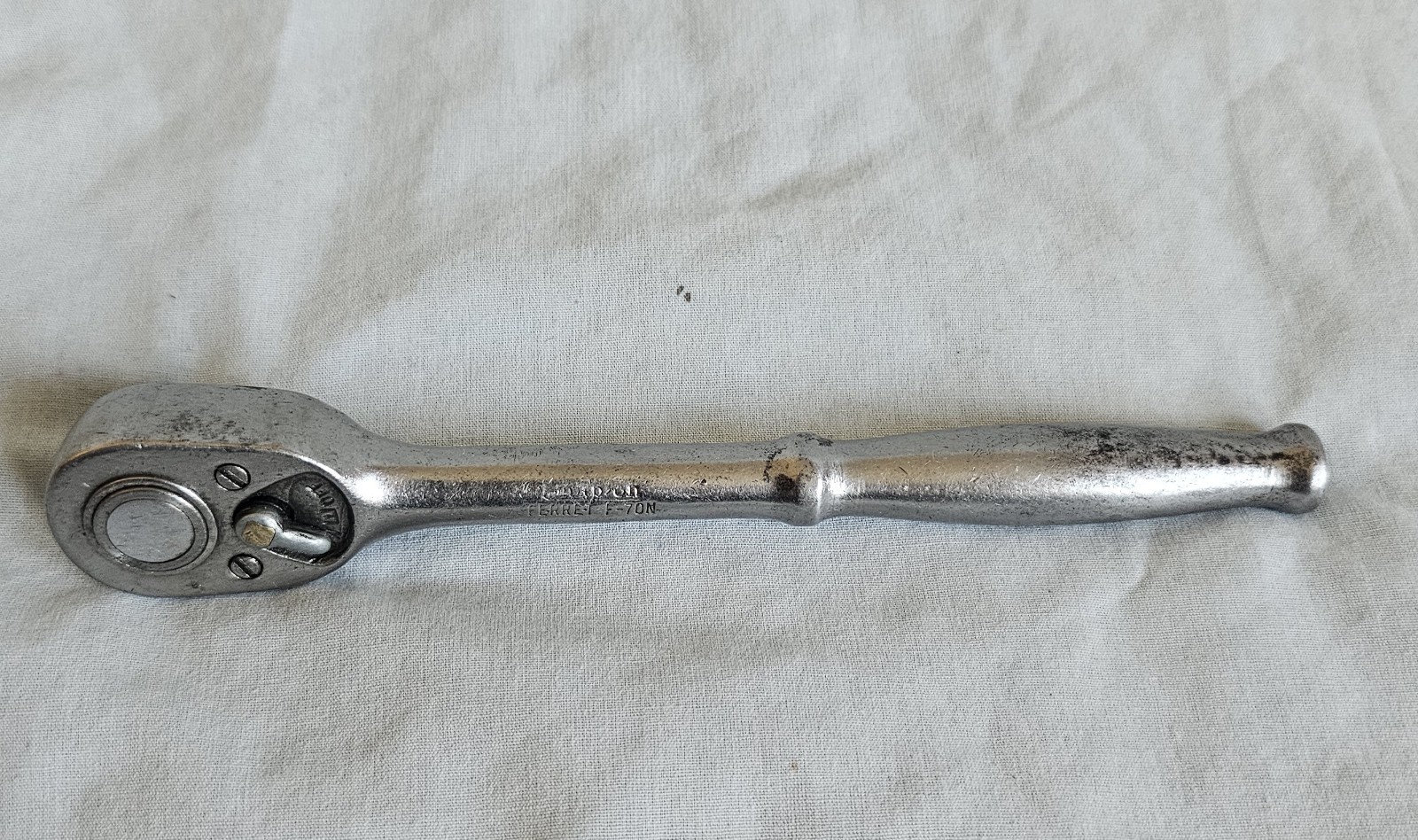 1963 Snap On F-70-N – 3/8” Drive, Chrome, Ferret, Ratchet-USA-Vintage-
