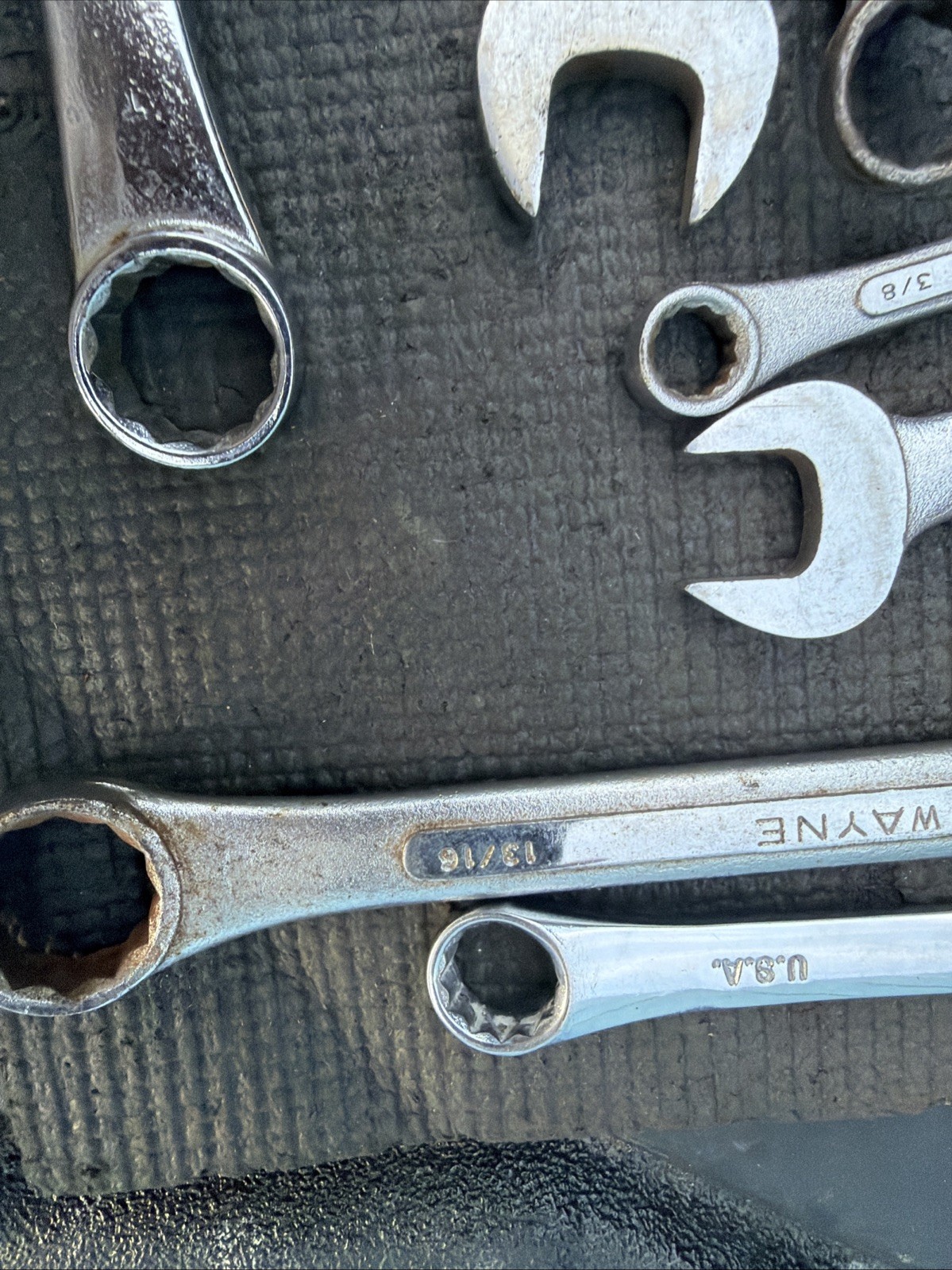SK Tools USA S-K Large Wrench Lot 17pcs 1 Broken Rest of C-26 C-30 SAE Metric Tr