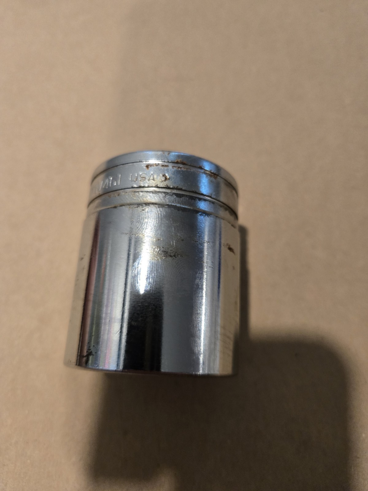 Snap On 1/2″ Drive 1-7/16″ 6PT SAE Shallow Chrome Socket USA TW461