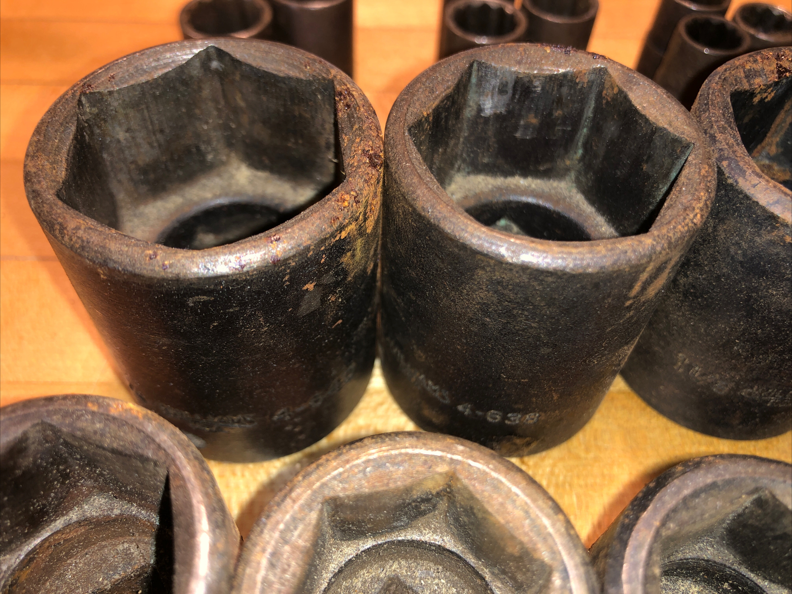 VTG 55pc Williams Vulcan 1/2” Impact 3/8” Socket Lot SAE Swivel Adapter 1/2 3/4
