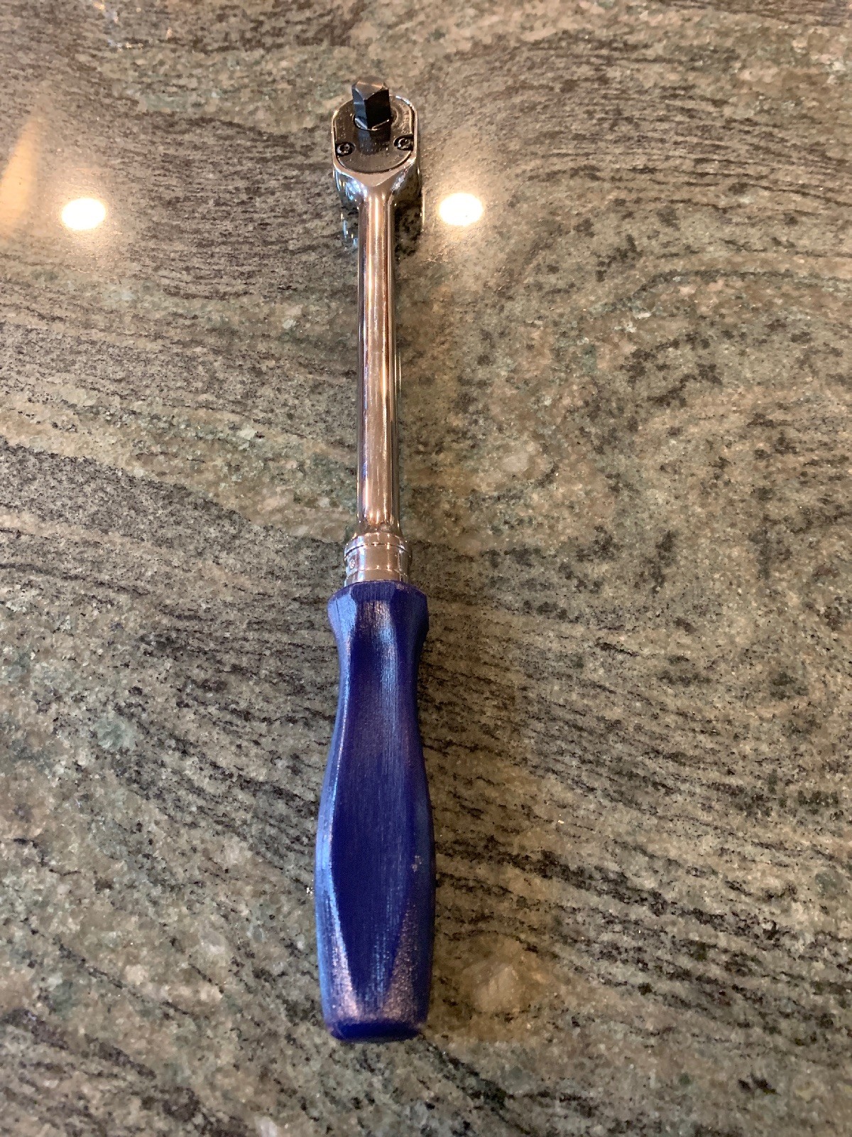 Snap On fhld80 3/8 drive blue long hard handle ratchet new